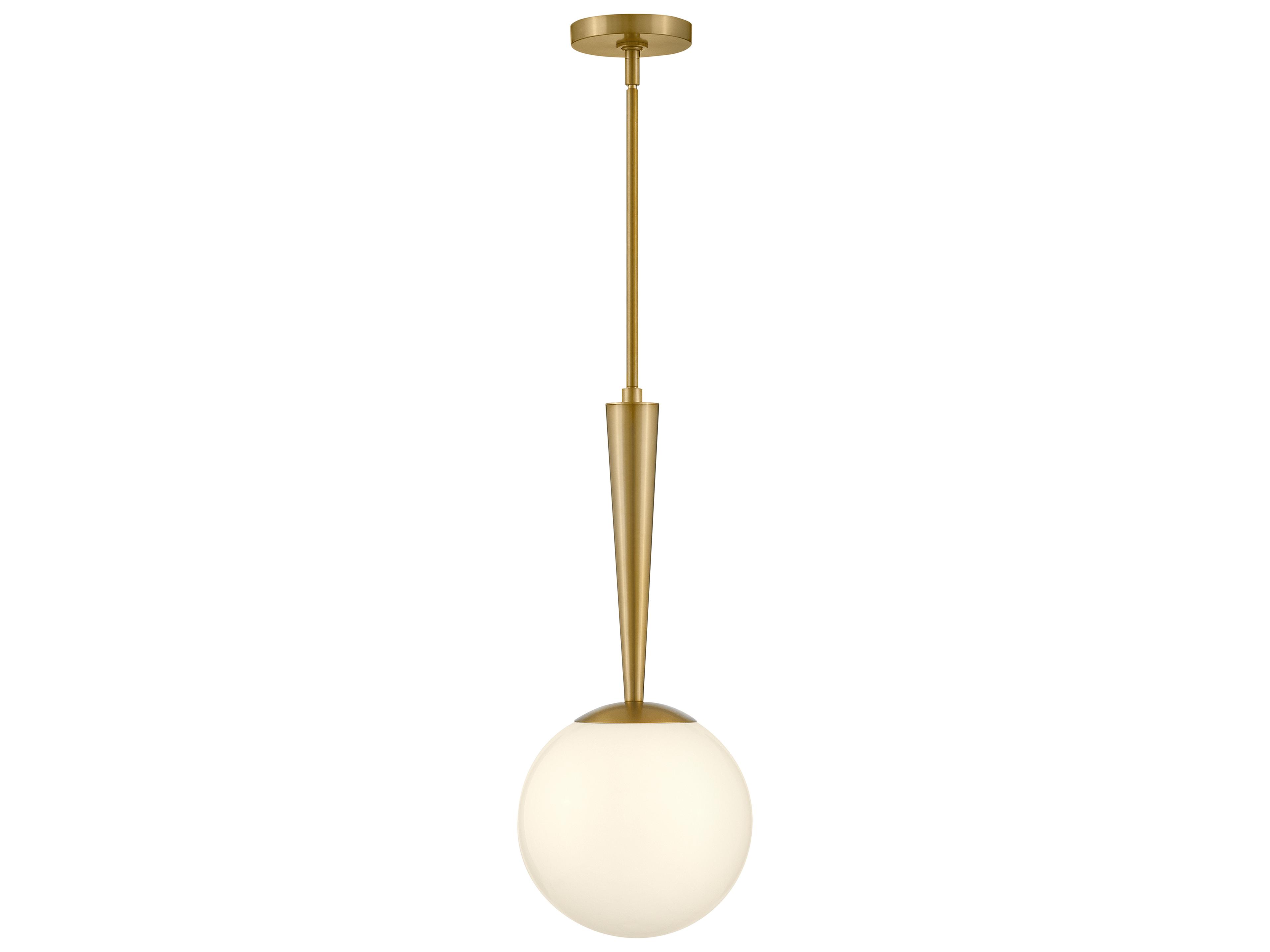 Izzy 1-Light Lacquered Brass Globe Mini Pendant