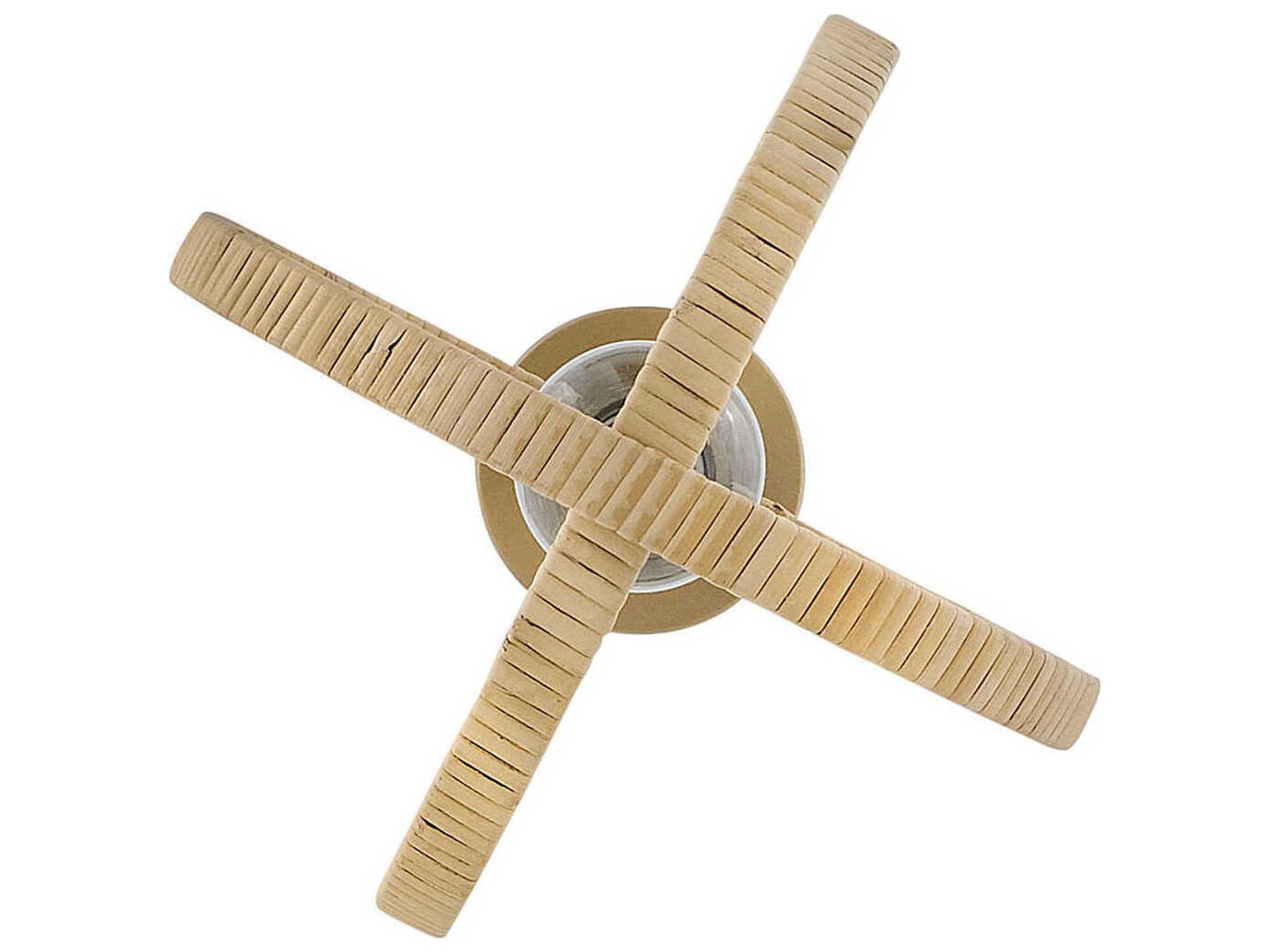 Lark Living Fallon 1-Light Lacquered Brass Bamboo Globe Mini Pendant