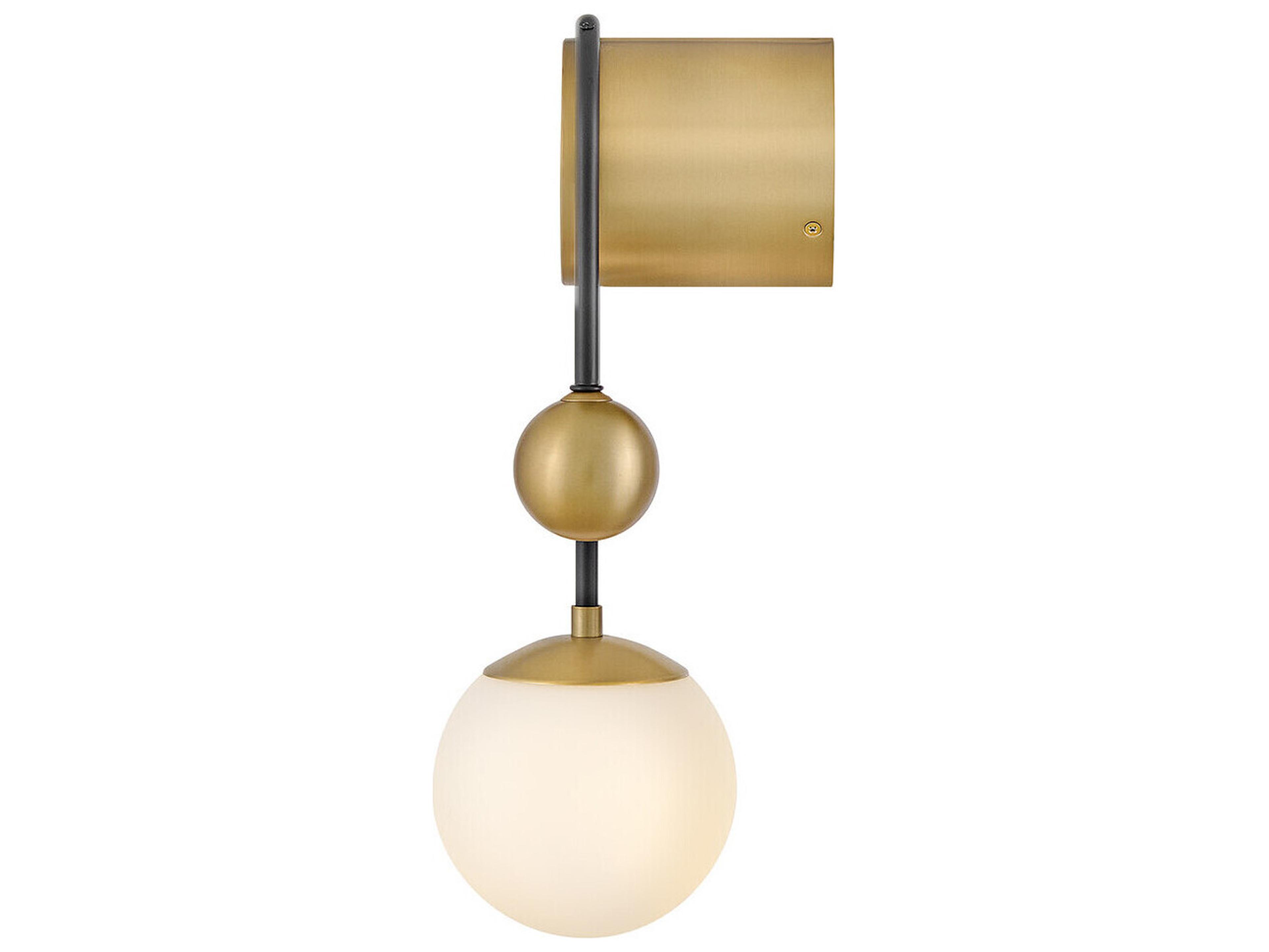Lark Living Auggie 1-Light Black Lacquered Brass Wall Sconce