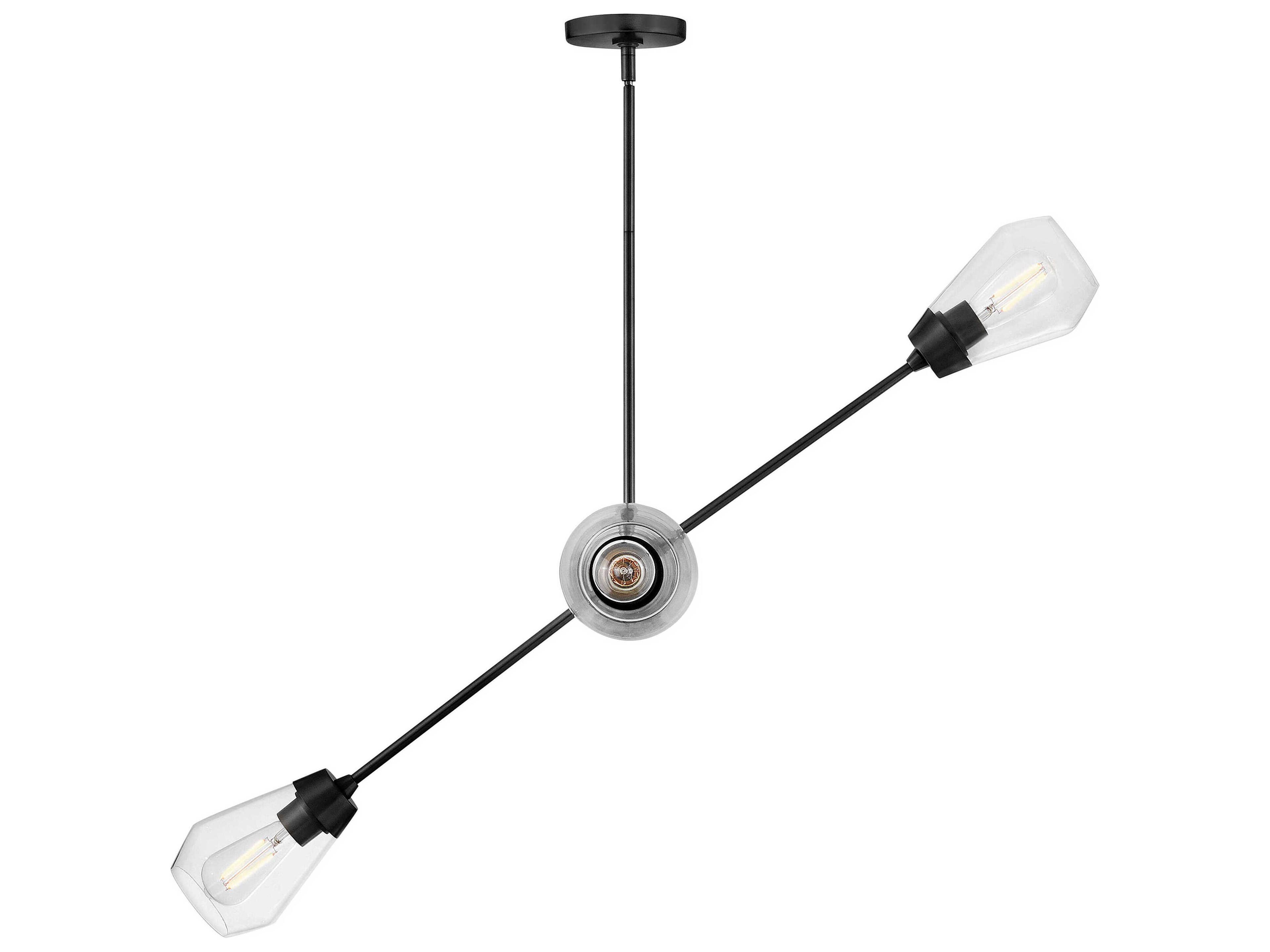 Lark Living Livie 4-Light Black Sputnik Chandelier