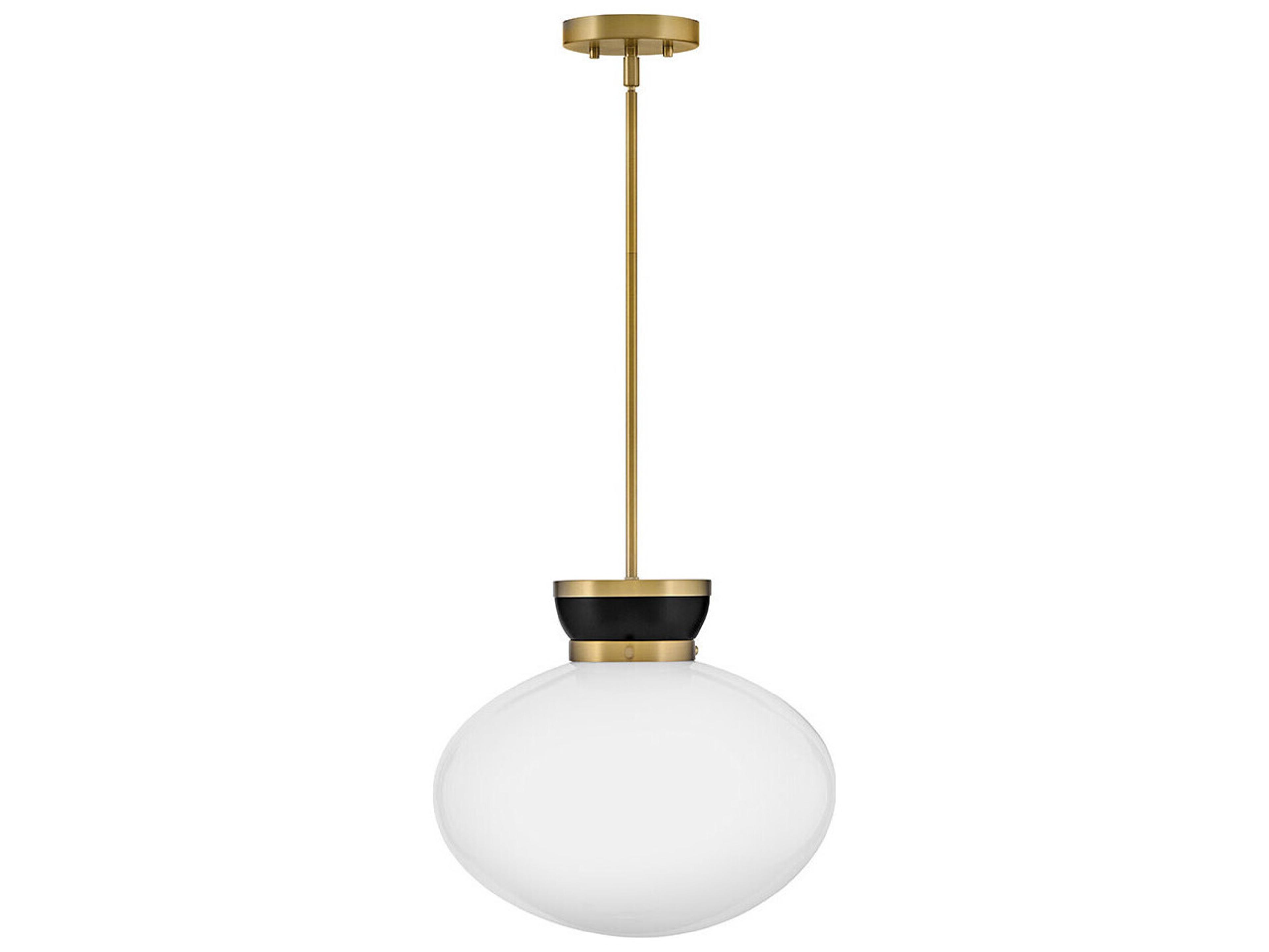 Lark Living Lucy 1-Light Black Lacquered Brass Pendant