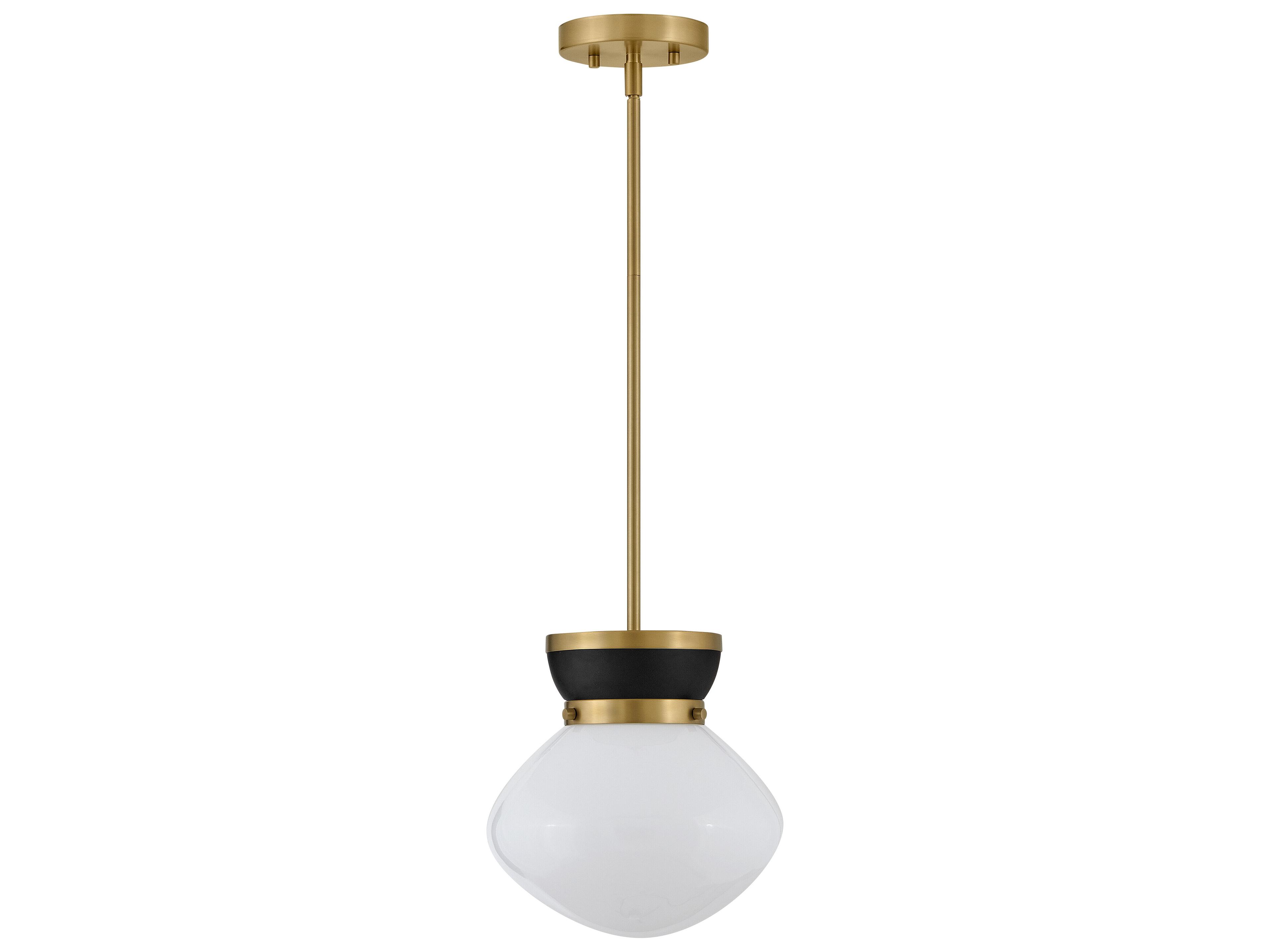 Lark Living Lucy 1-Light Black Lacquered Brass Mini Pendant