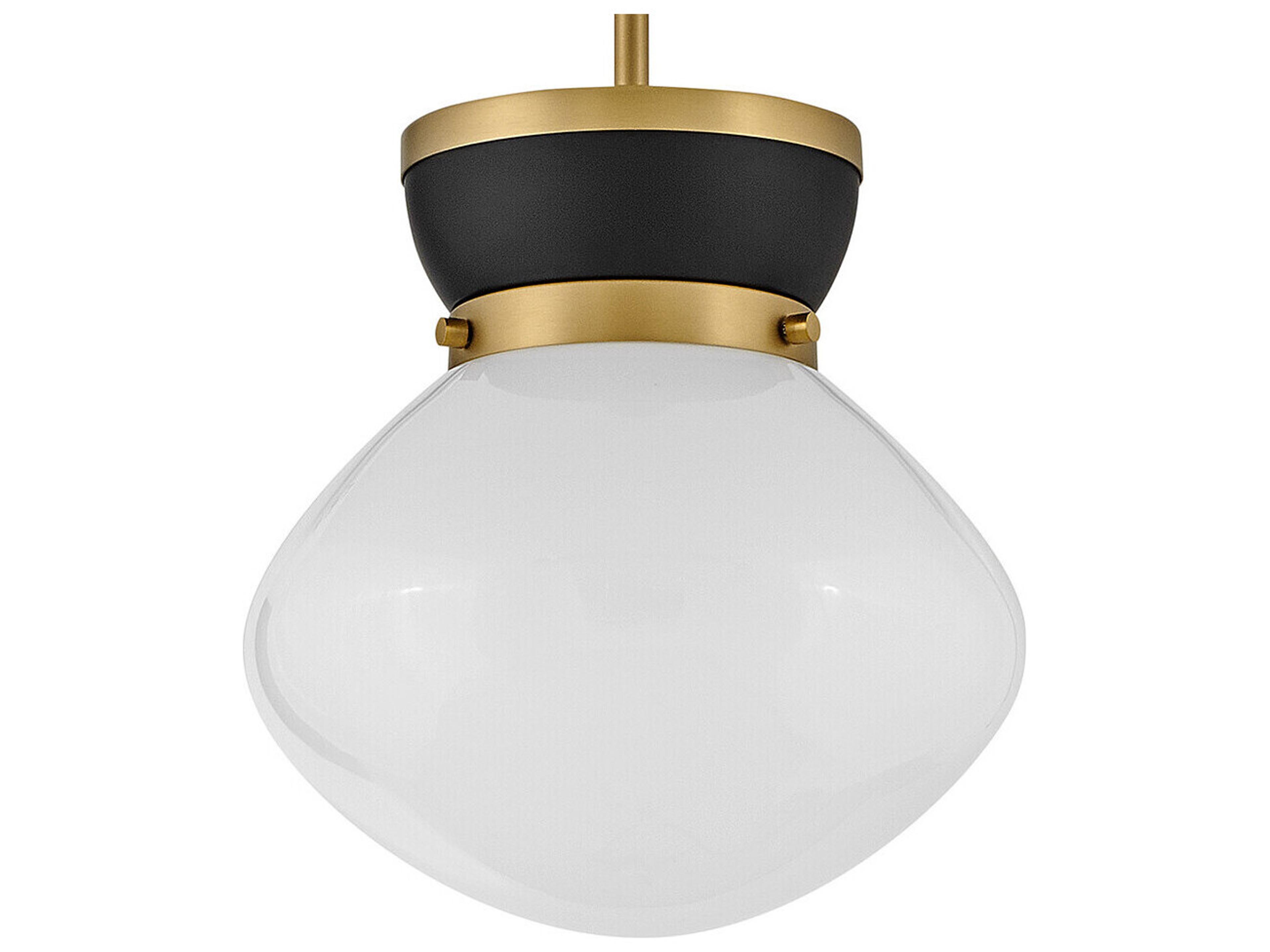 Lark Living Lucy 1-Light Black Lacquered Brass Mini Pendant