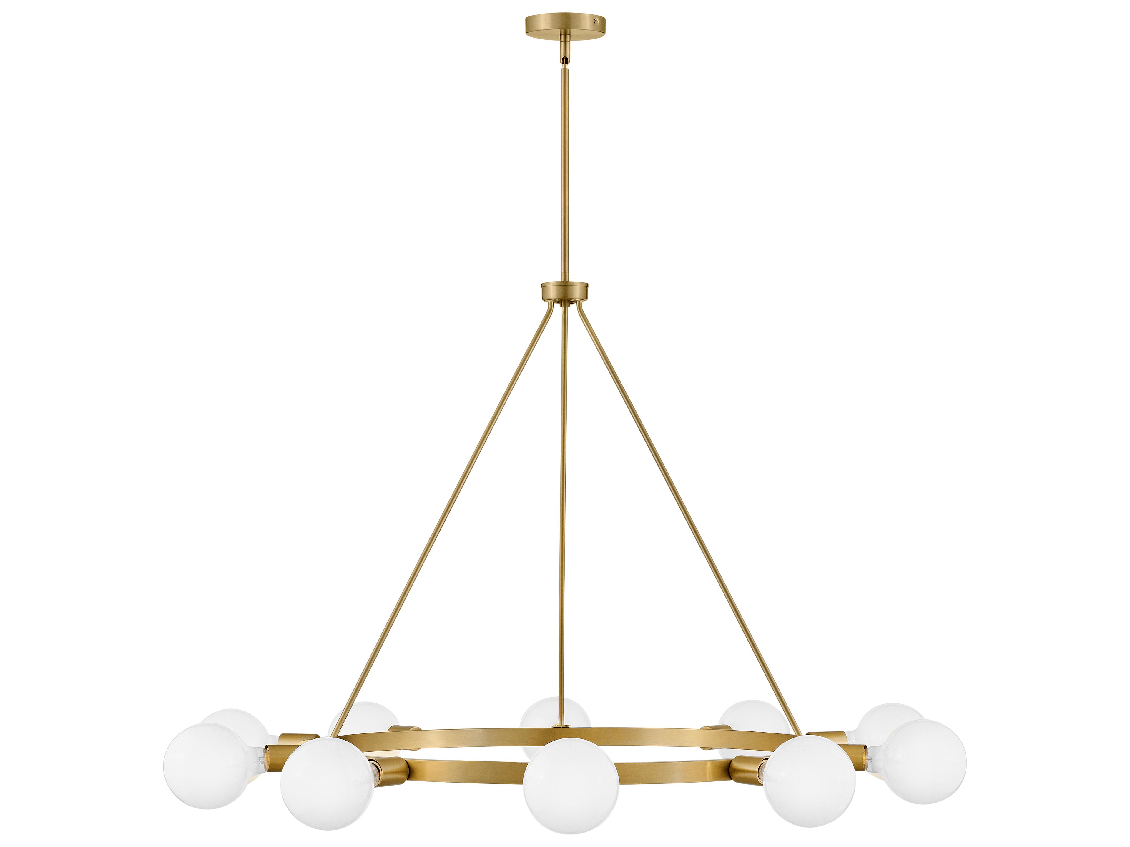 Lark Living Orla 10-Light Lacquered Brass Chandelier