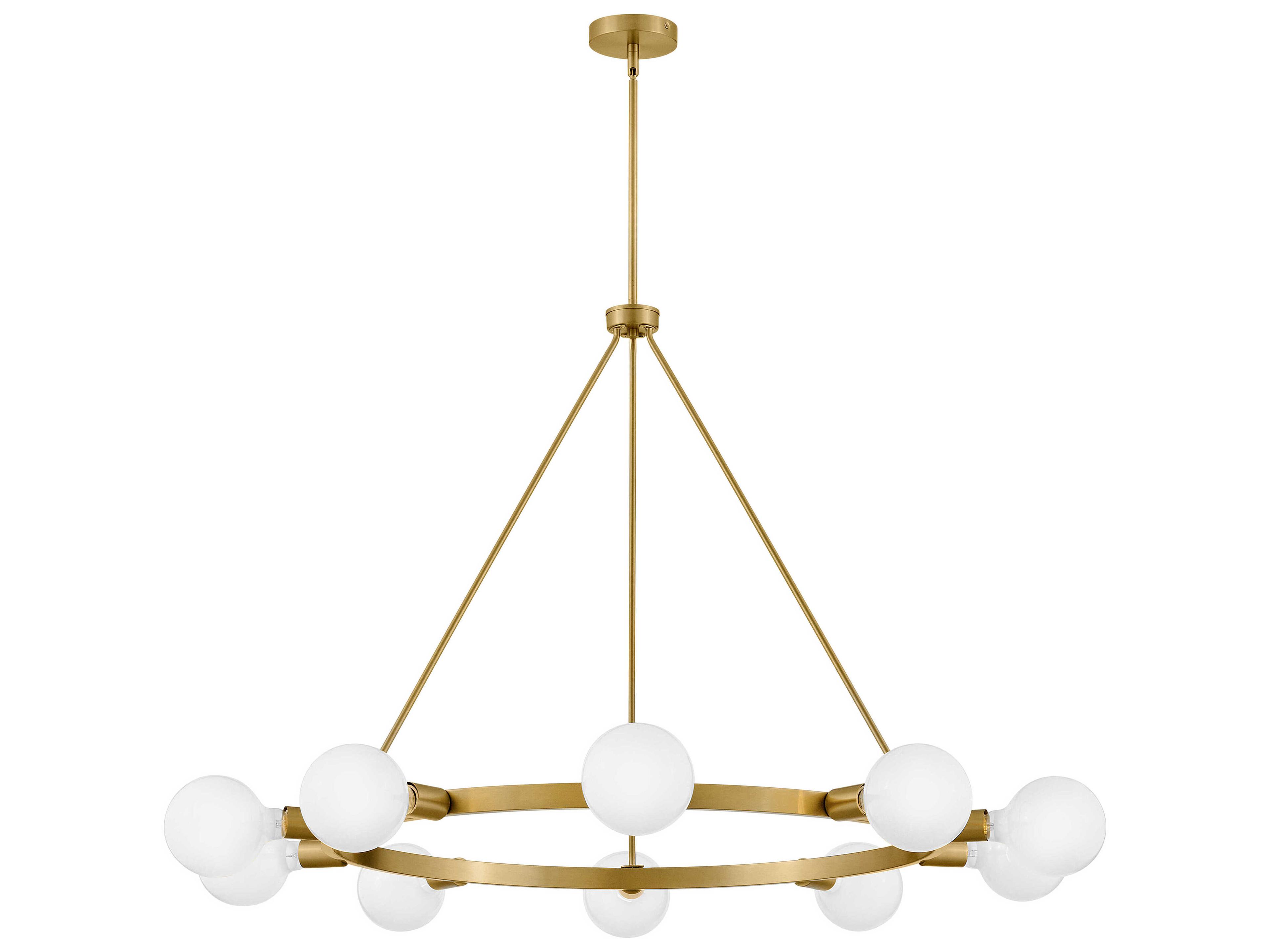 Lark Living Orla 10-Light Lacquered Brass Chandelier