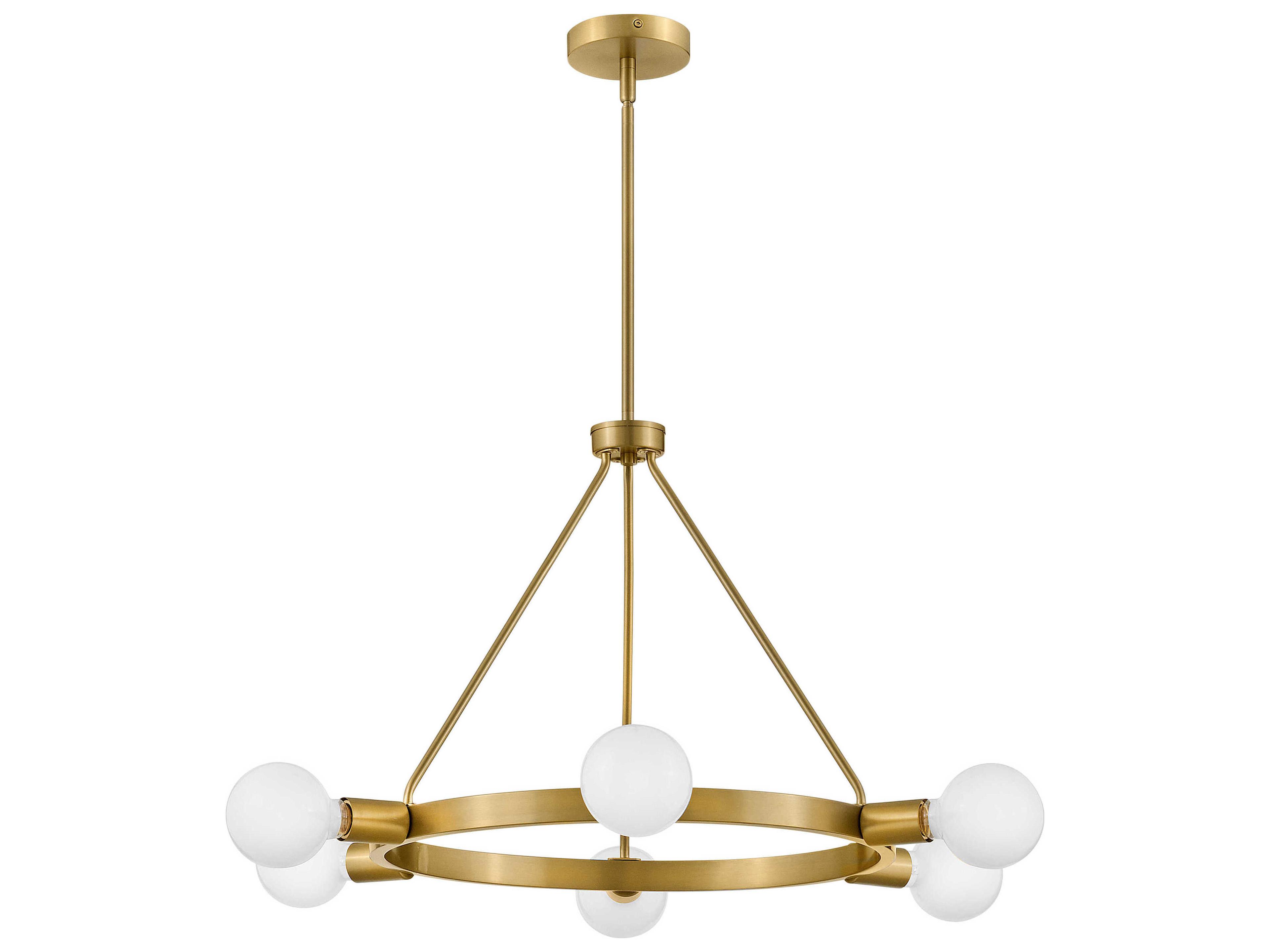 Lark Living Orla 6-Light Lacquered Brass Chandelier