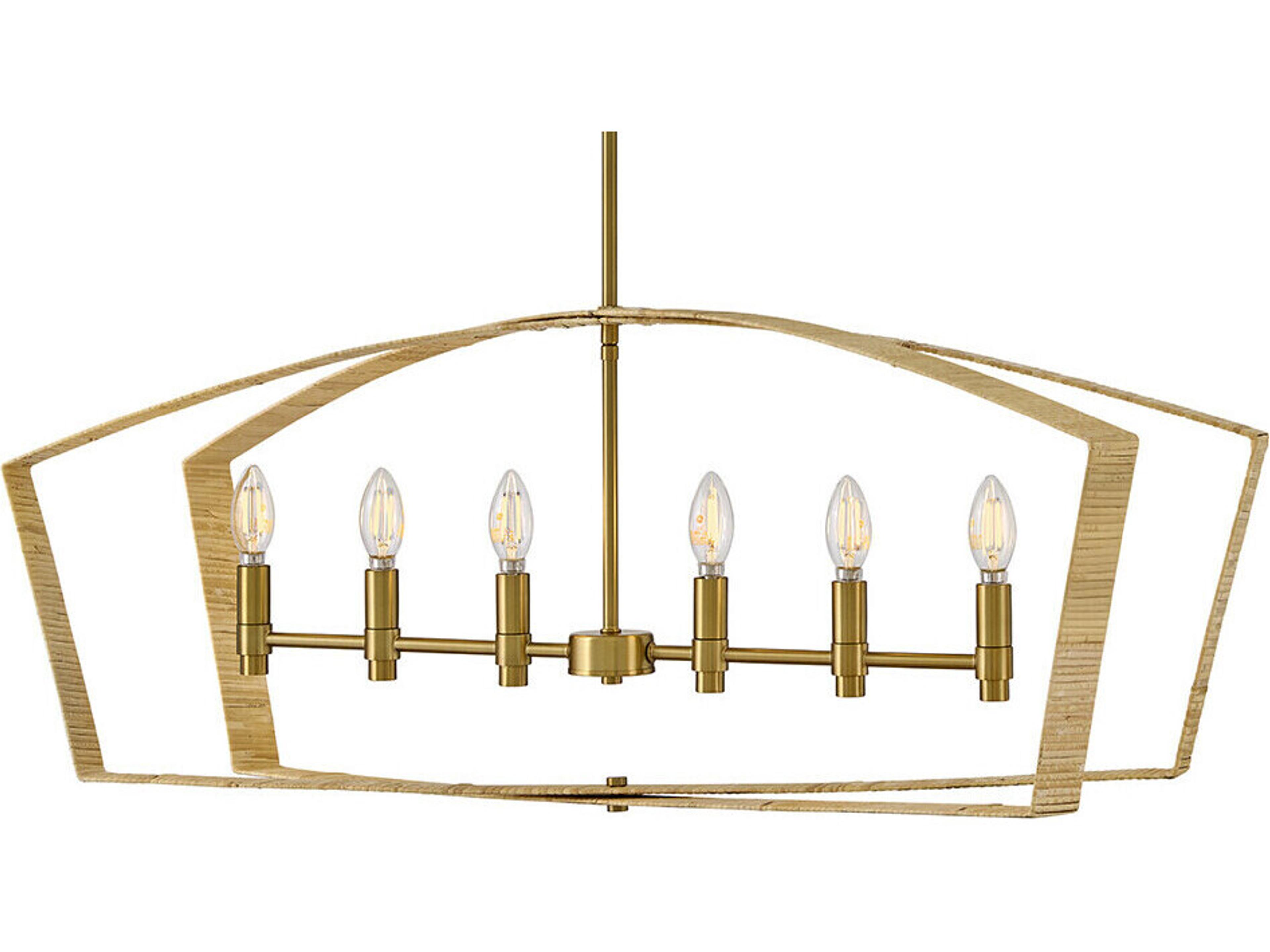 Lark Living Sammi 6-Light Lacquered Brass Island Pendant