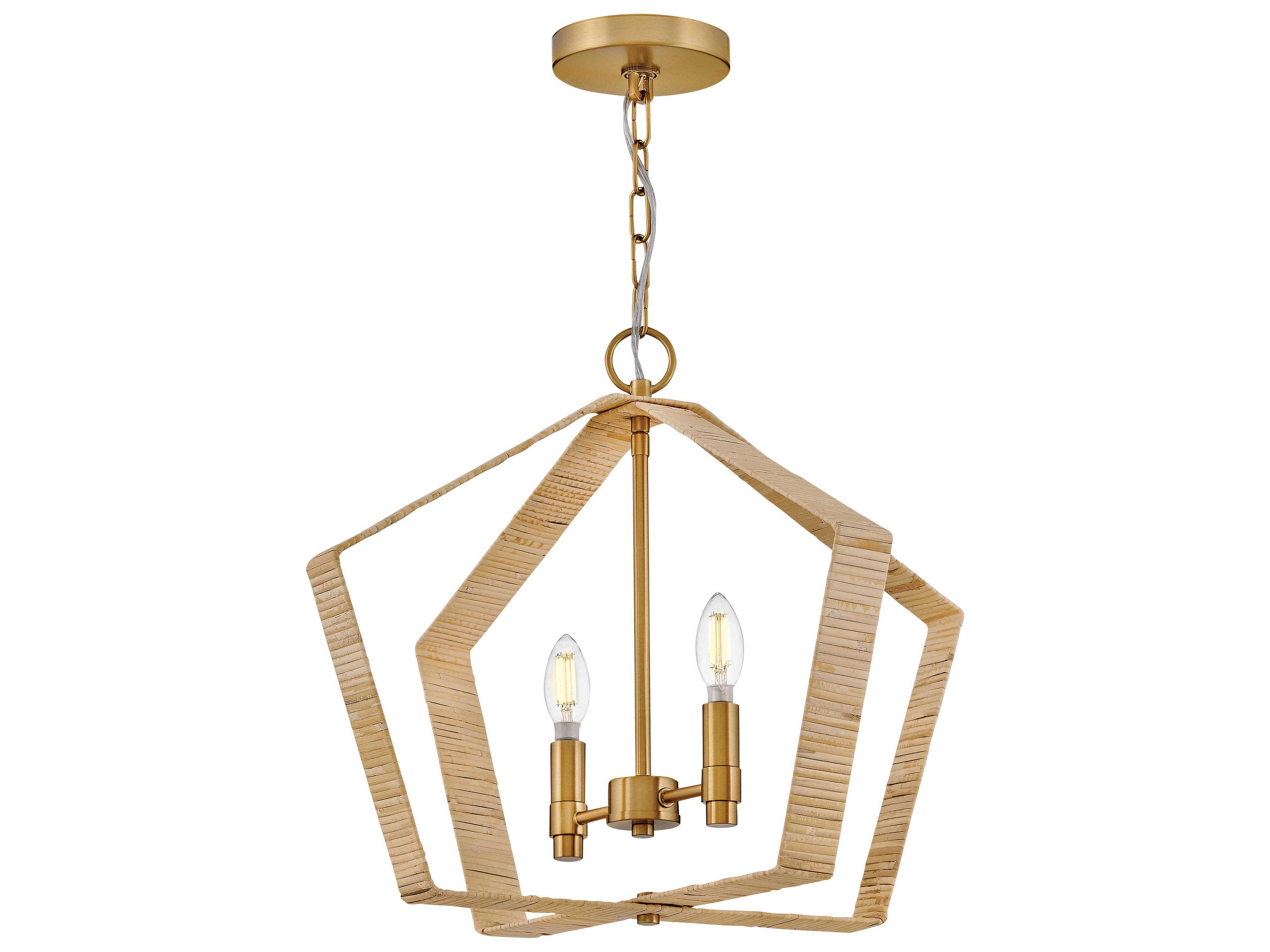 Lark Living Sammi 2-Light Lacquered Brass Pendant