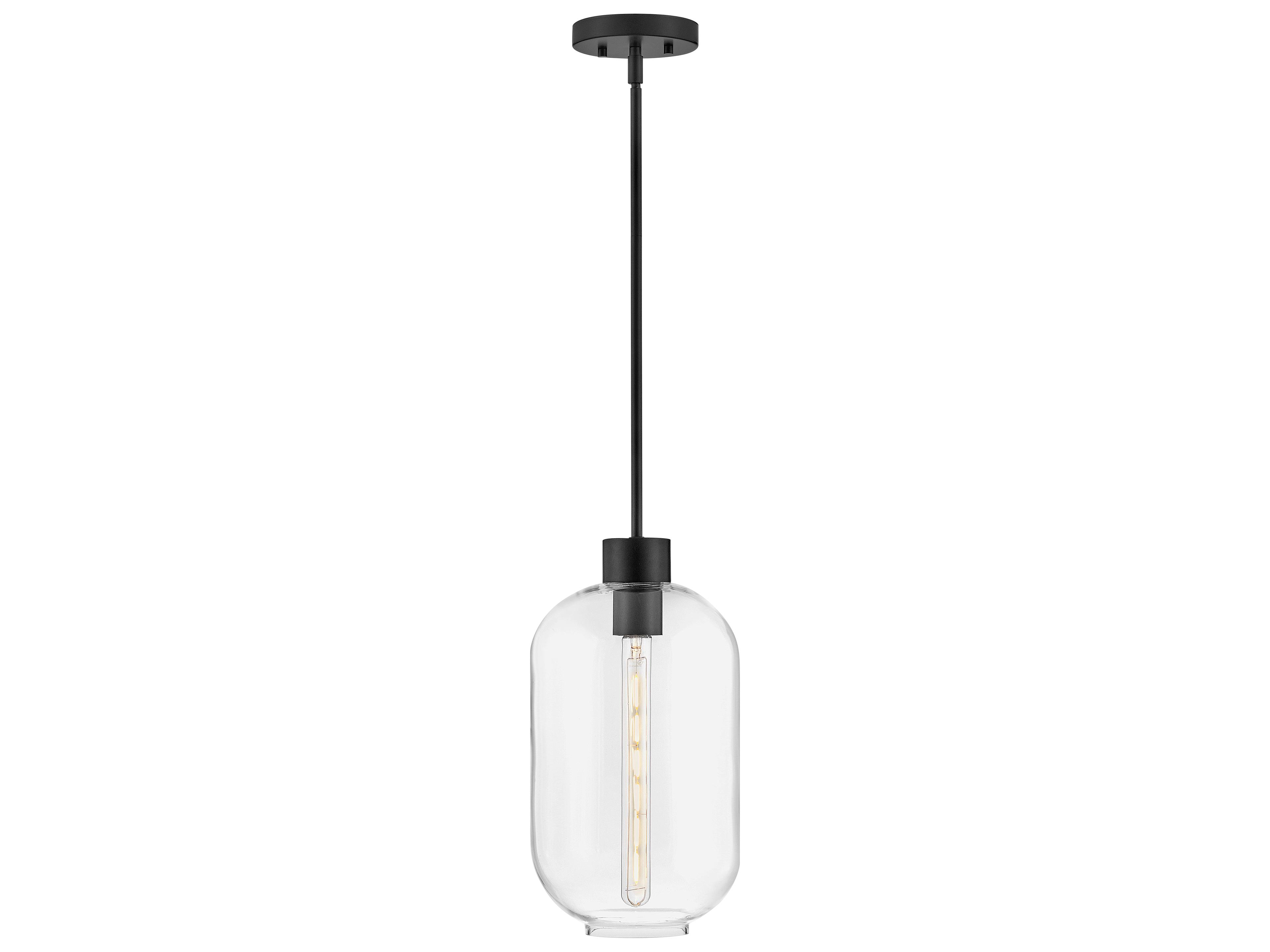 Greer 1-Light Black Mini Pendant