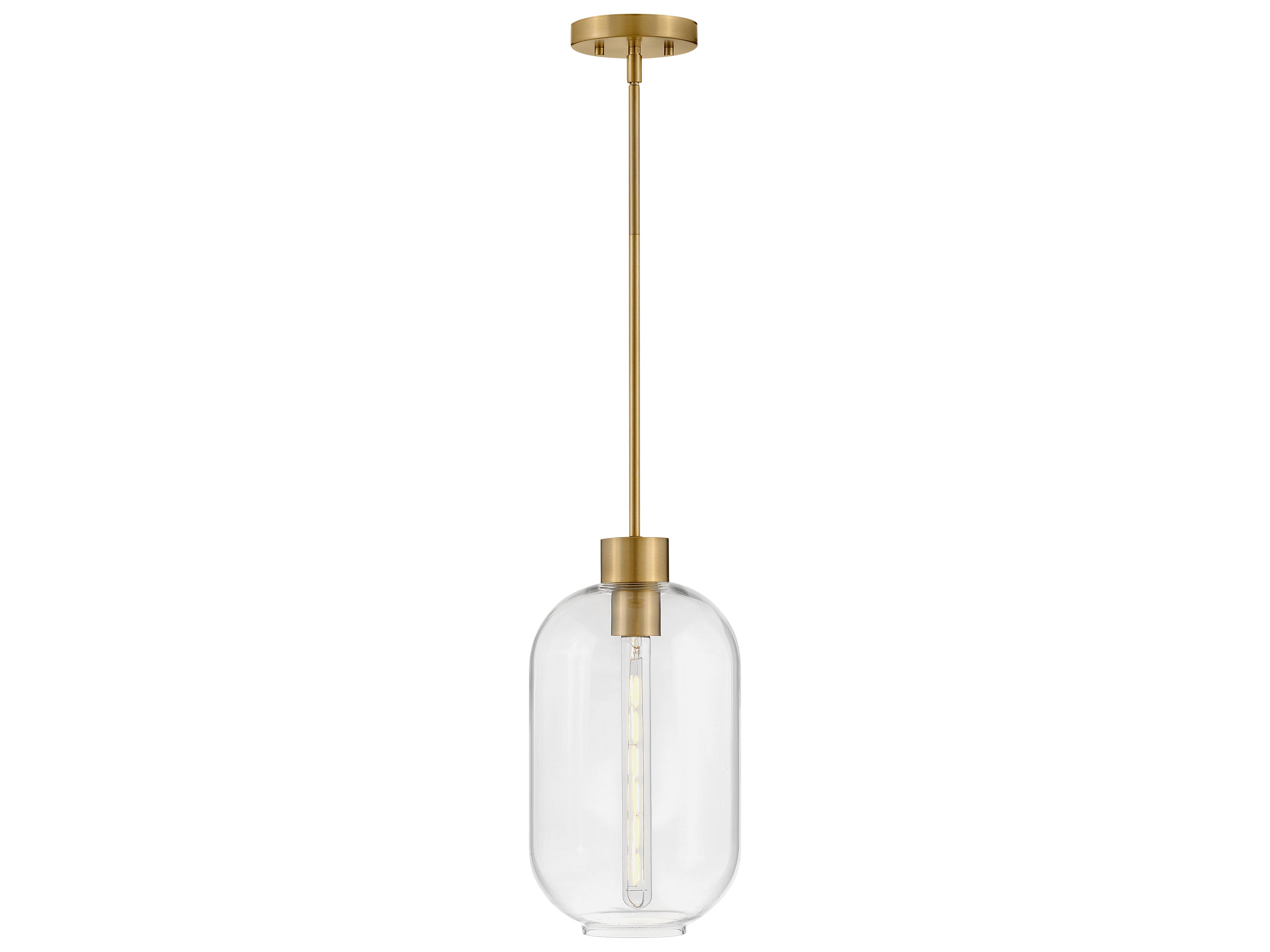 Greer 1-Light Lacquered Brass Mini Pendant