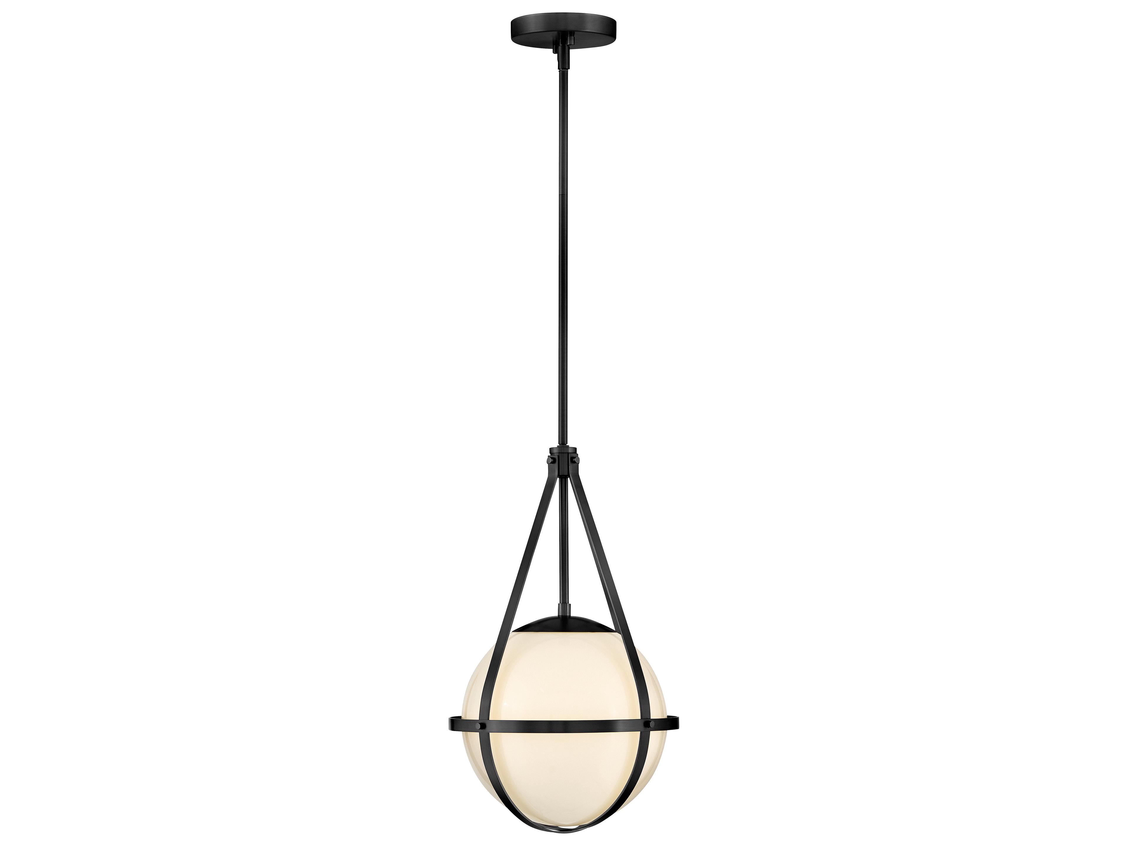 Colby 1-Light Black Globe Mini Pendant