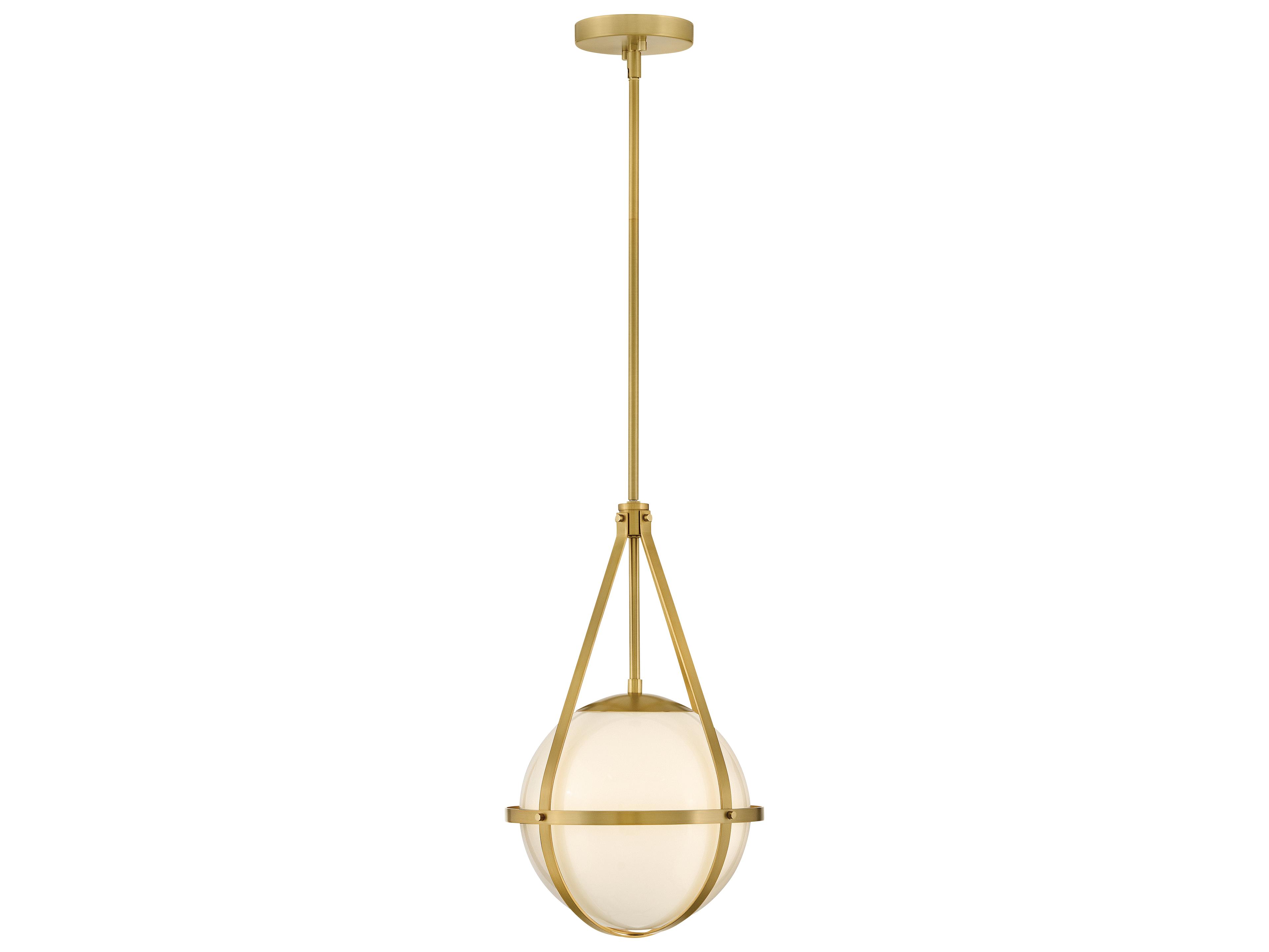 Colby 1-Light Lacquered Brass Globe Mini Pendant