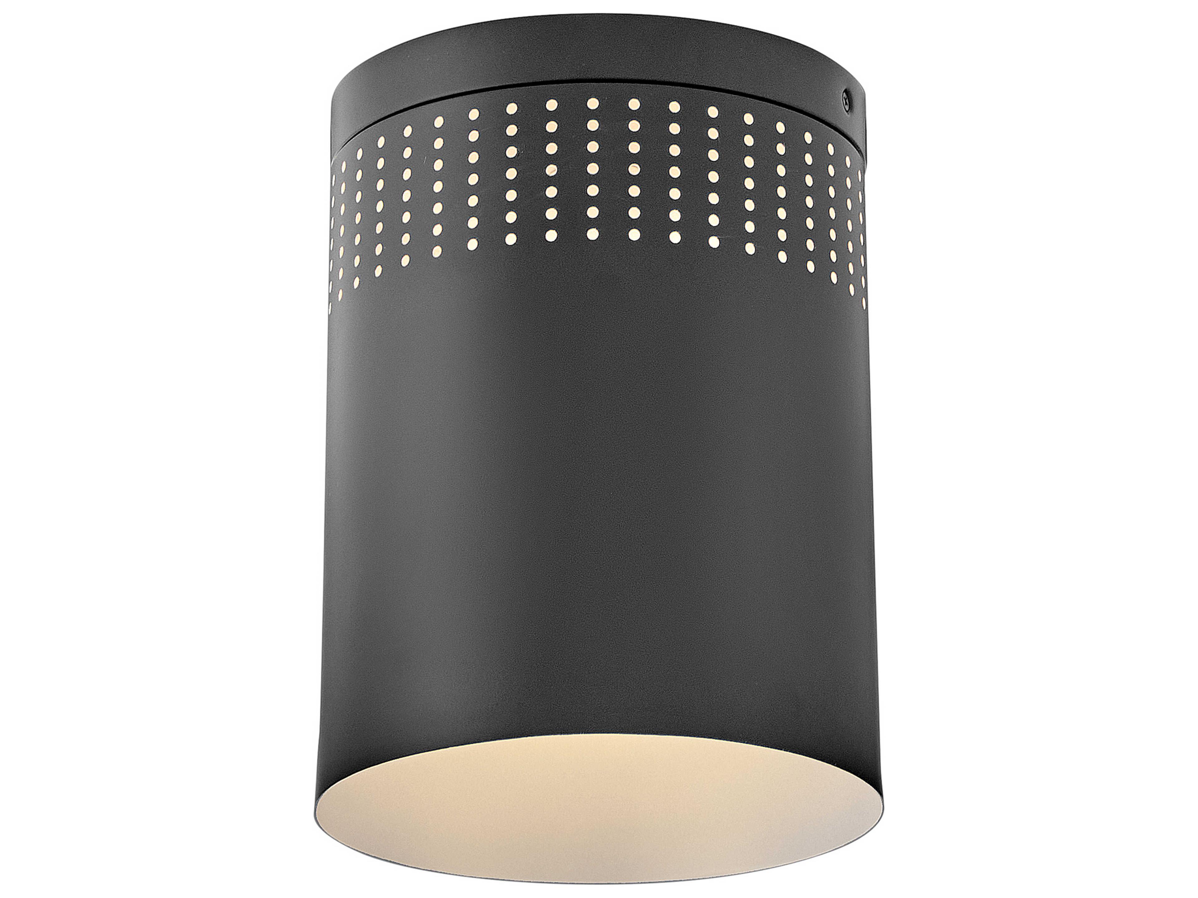 Lark Living Casey 1-Light Black Cylinder Flush Mount