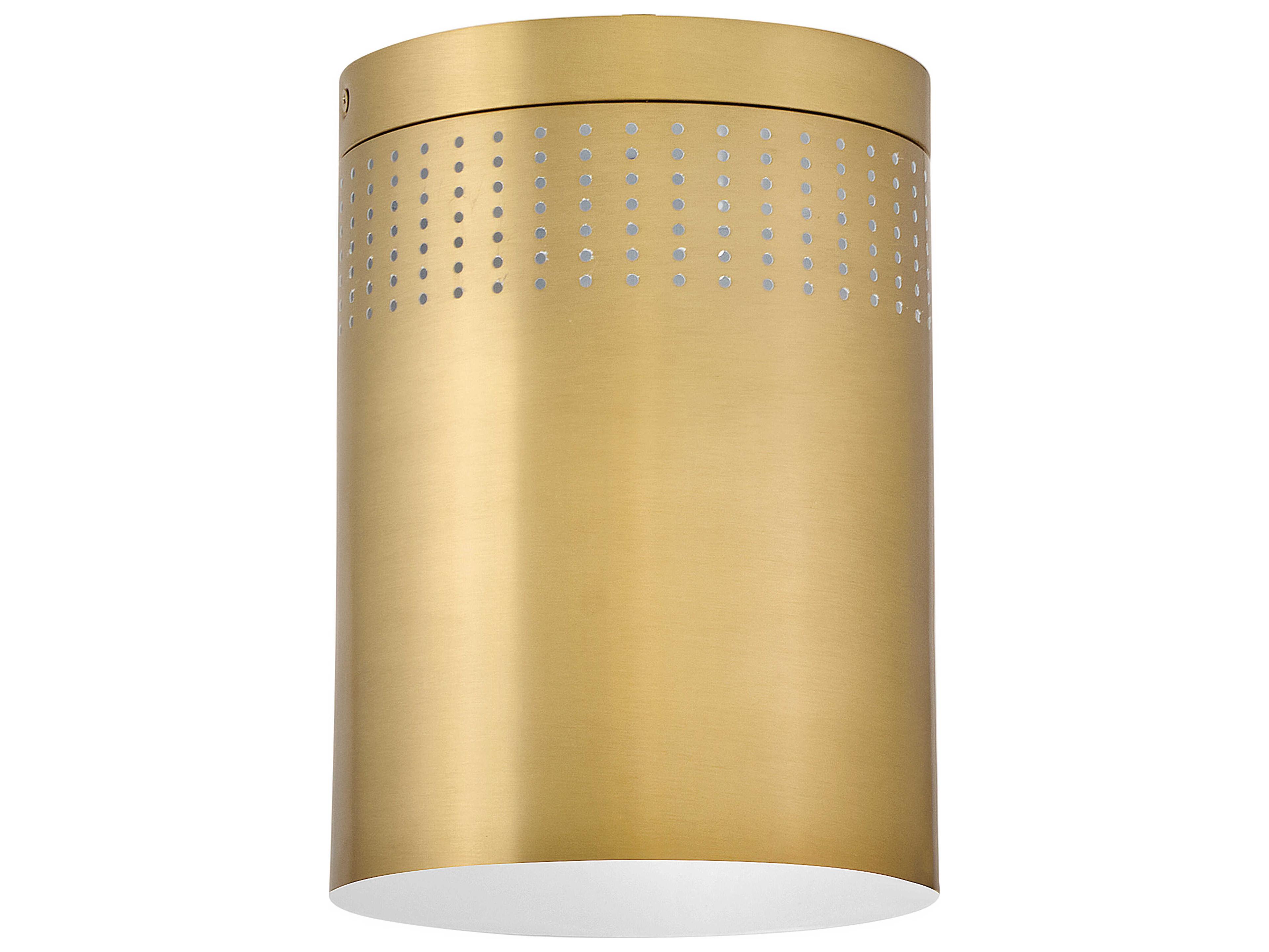 Lark Living Casey 1-Light Lacquered Brass Cylinder Flush Mount