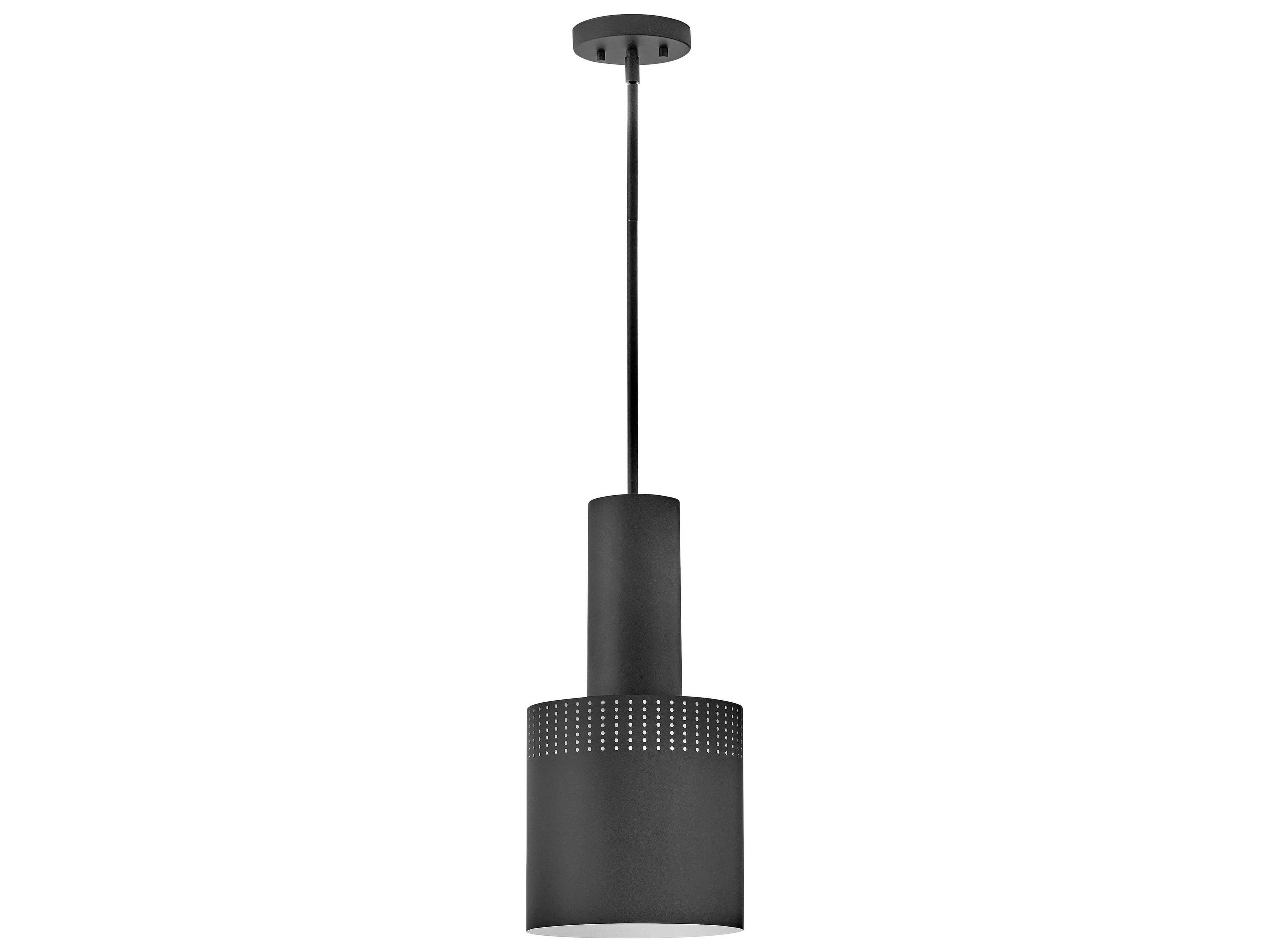Lark Living Casey 1-Light Black Cylinder Mini Pendant