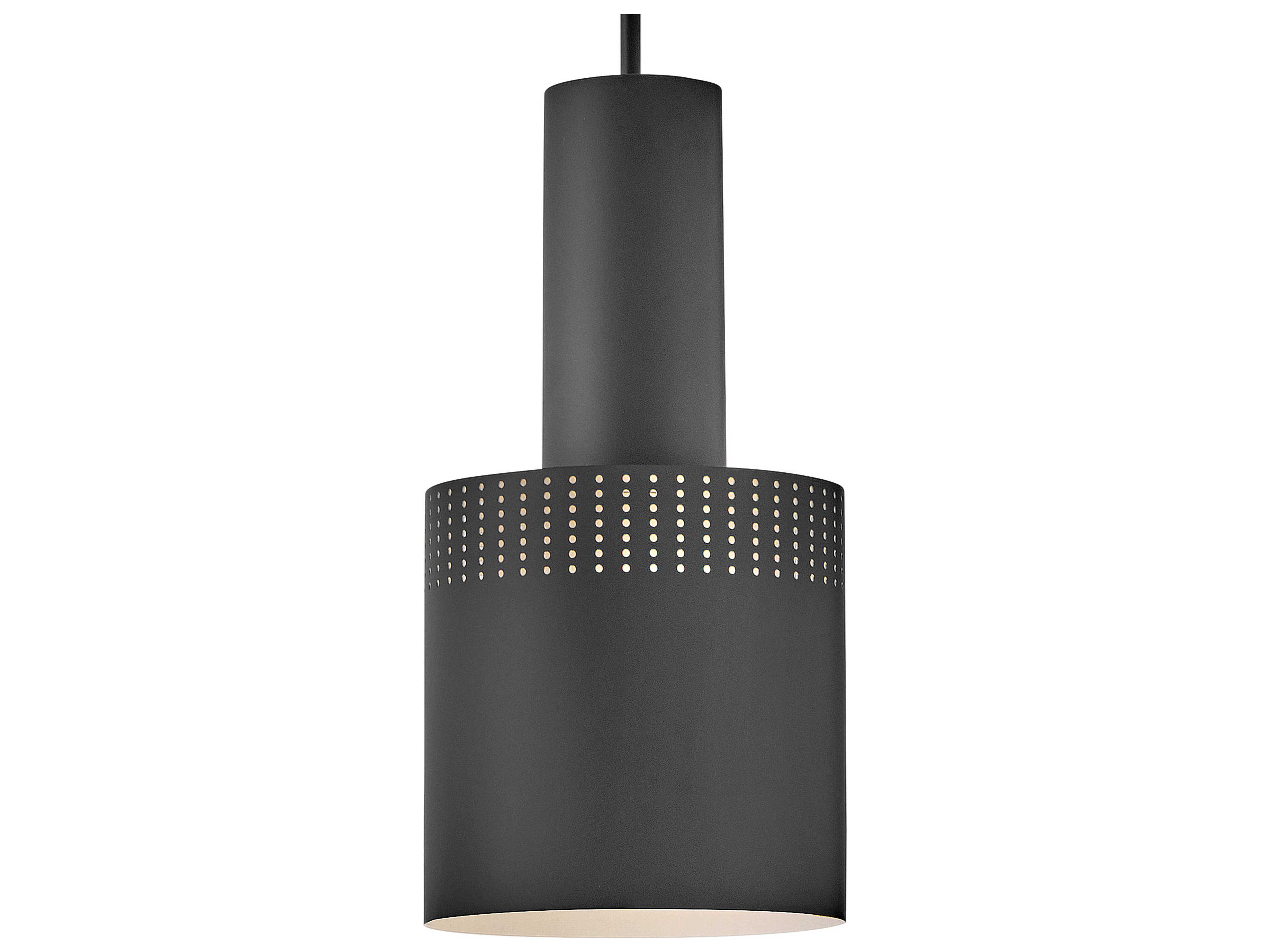 Lark Living Casey 1-Light Black Cylinder Mini Pendant