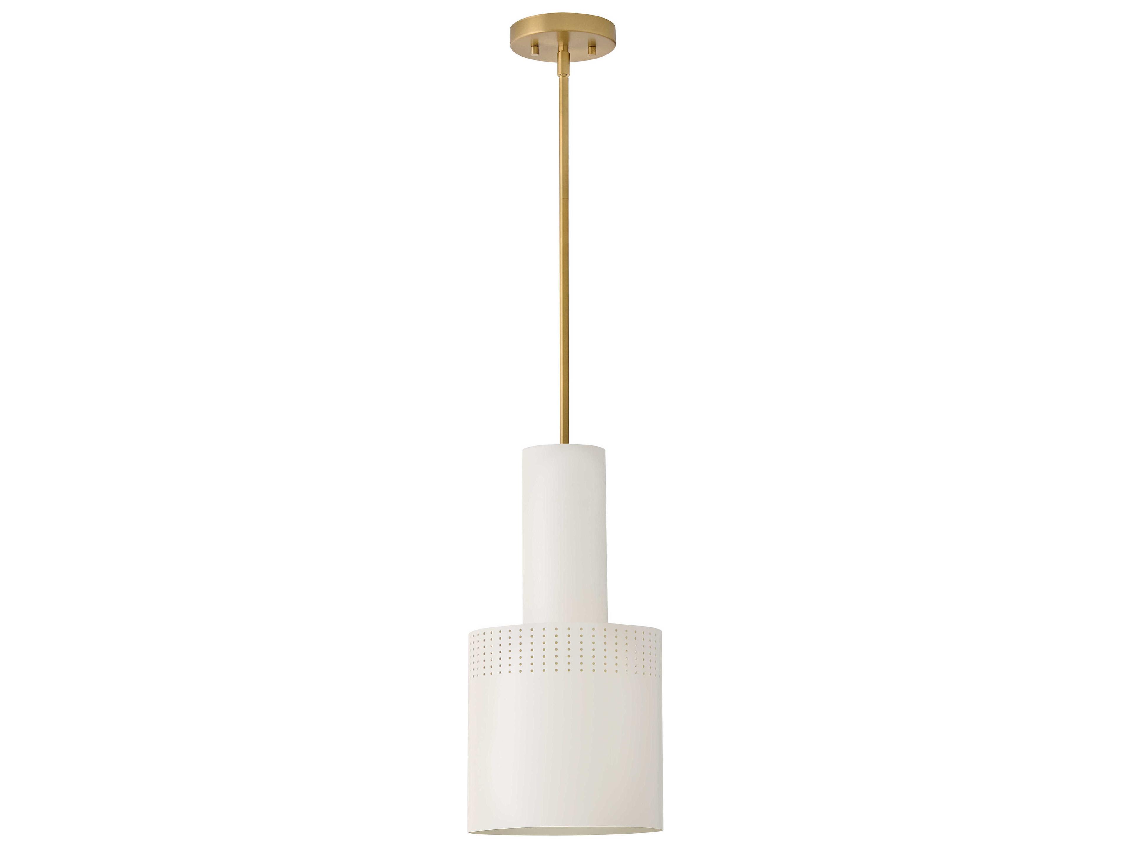 Lark Living Casey 1-Light White Cylinder Mini Pendant