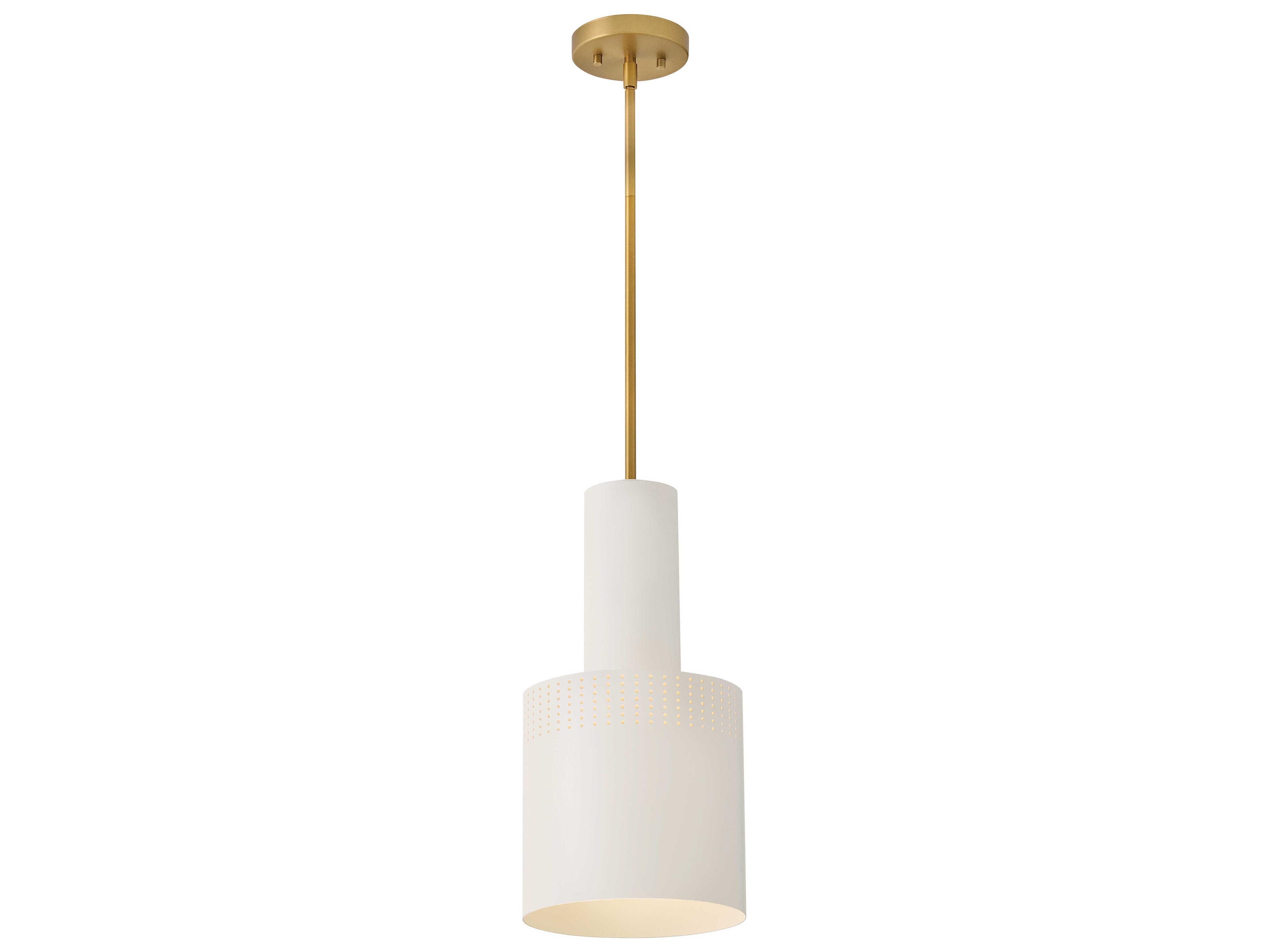 Lark Living Casey 1-Light White Cylinder Mini Pendant