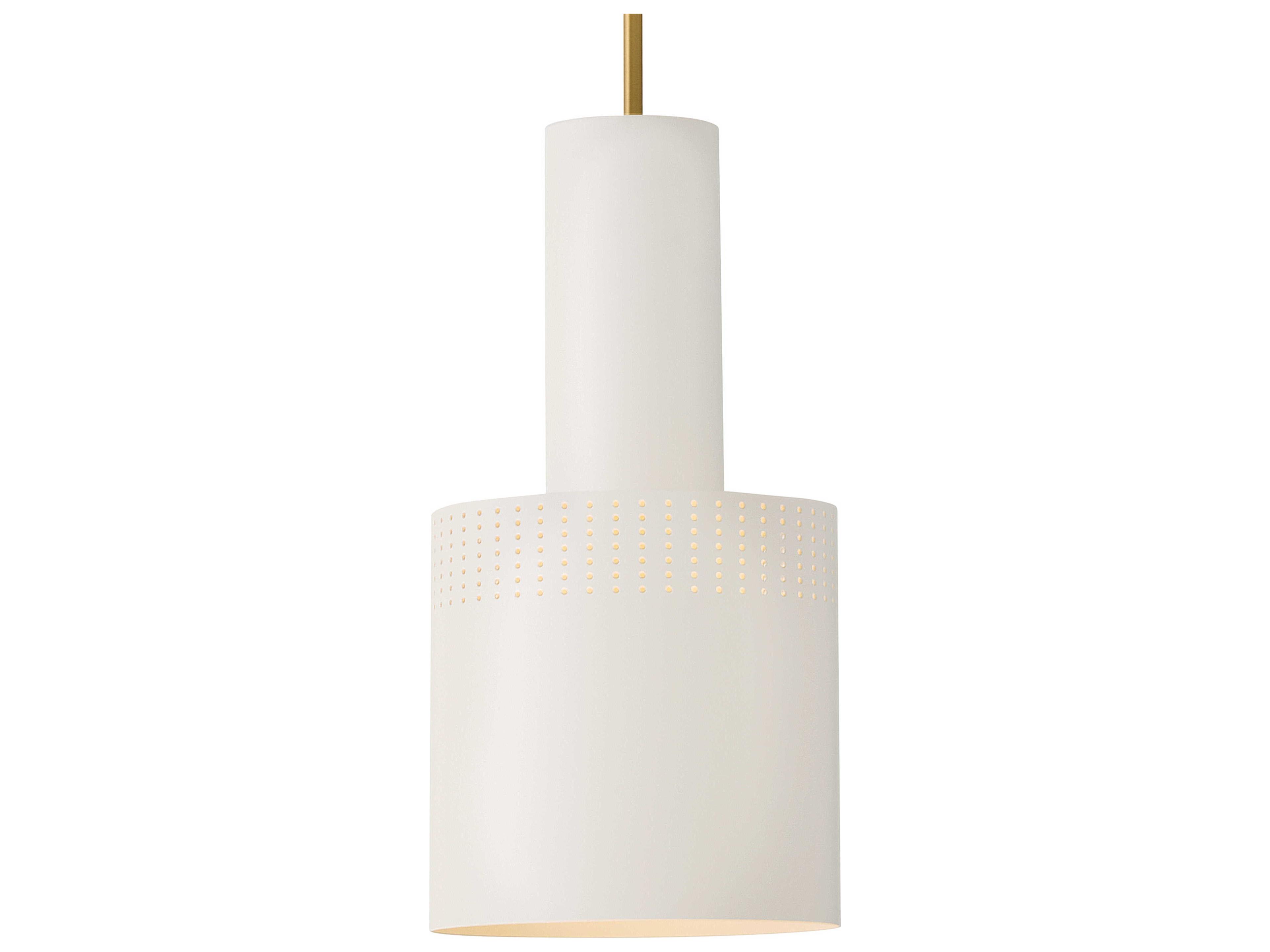 Lark Living Casey 1-Light White Cylinder Mini Pendant