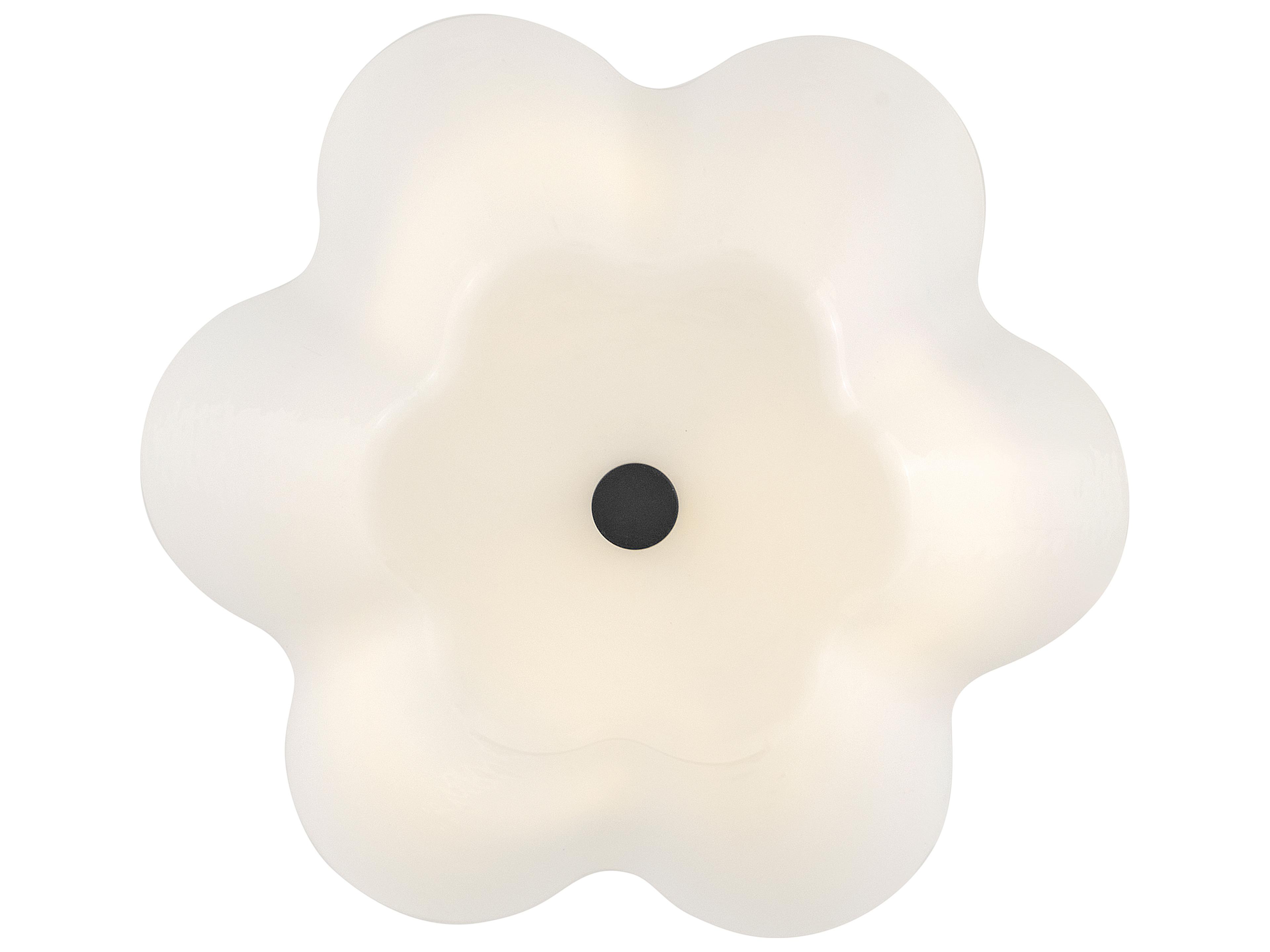 Lark Living Honey 3-Light Black Flush Mount