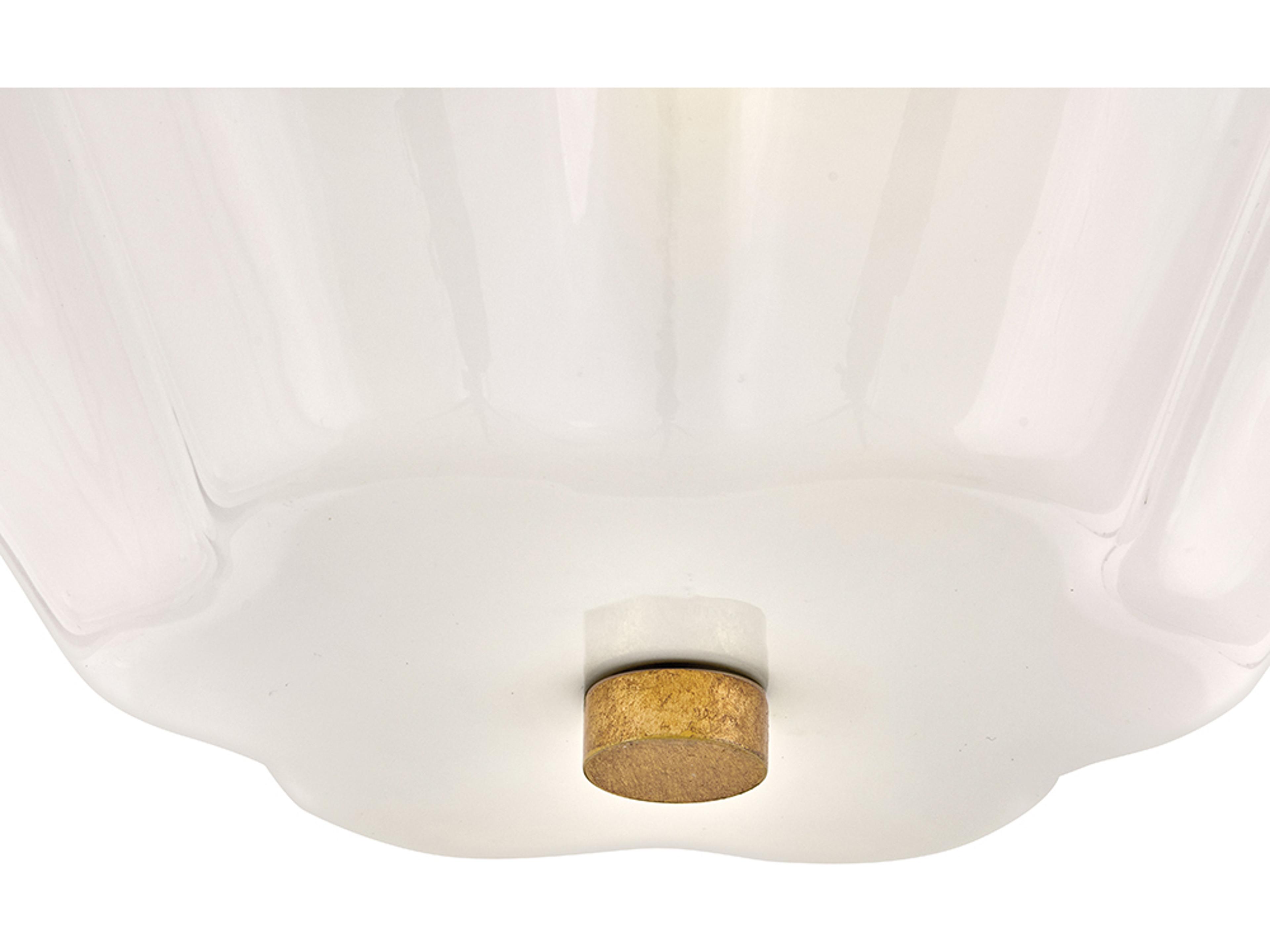 Lark Living Honey 3-Light Distressed Brass Flush Mount