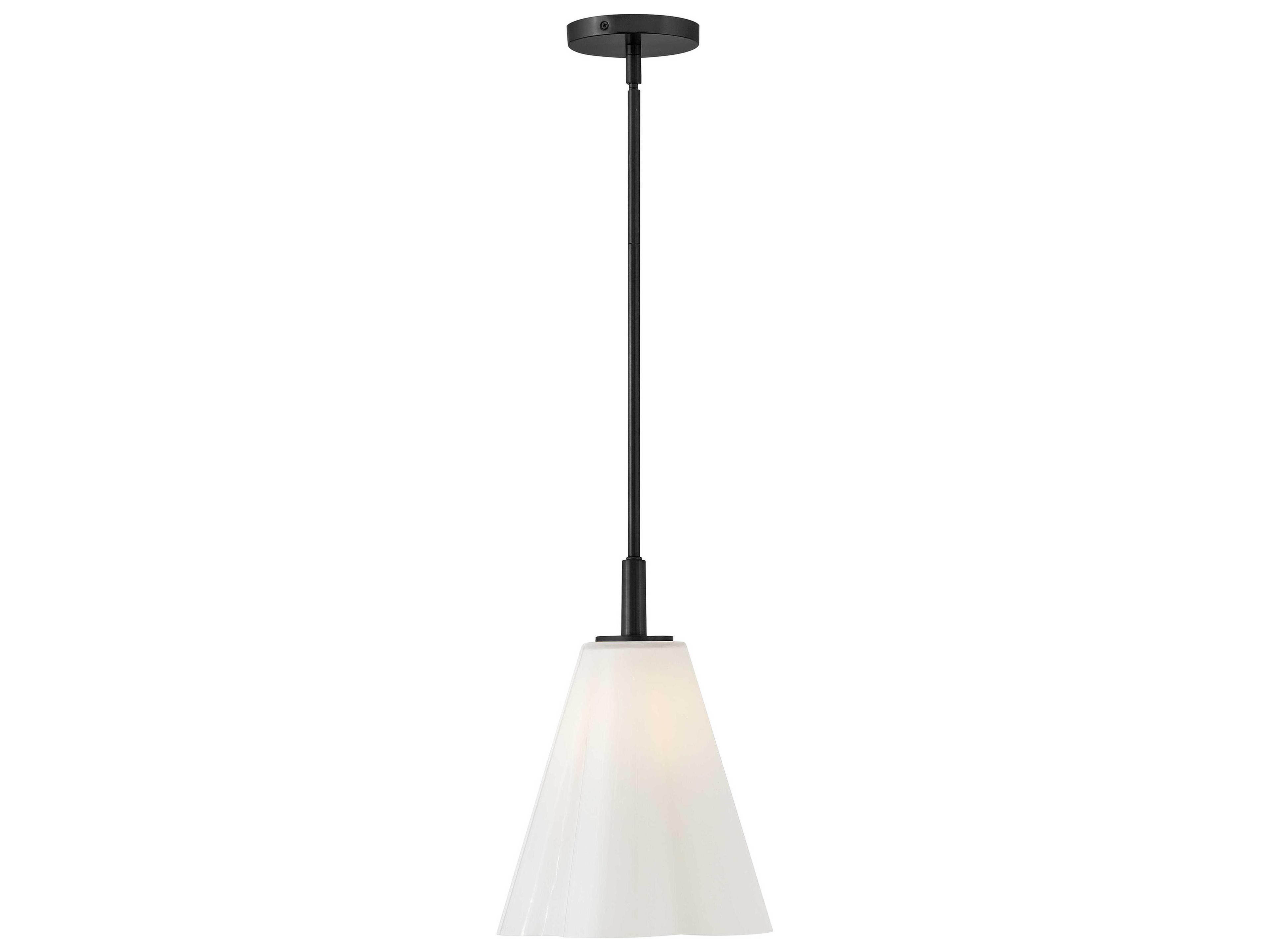Lark Living Honey 1-Light Black Mini Pendant