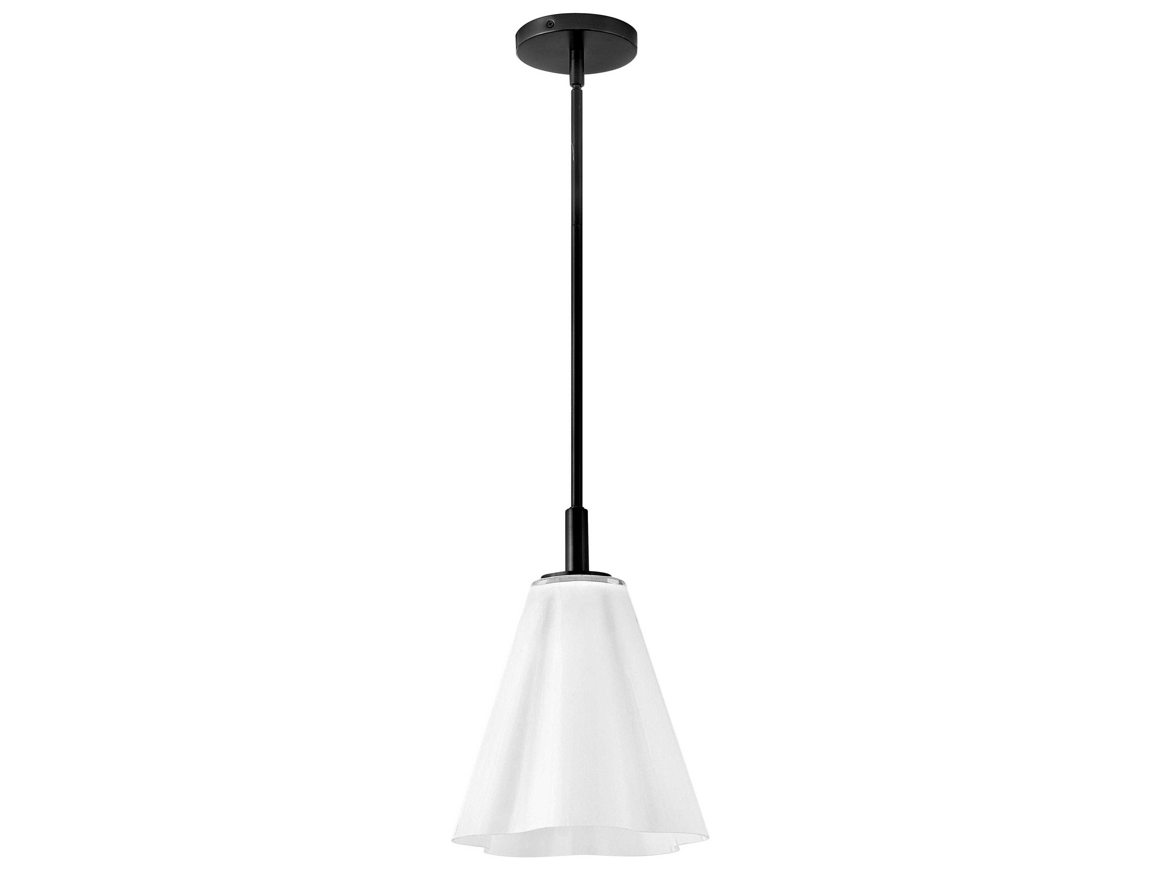 Lark Living Honey 1-Light Black Mini Pendant