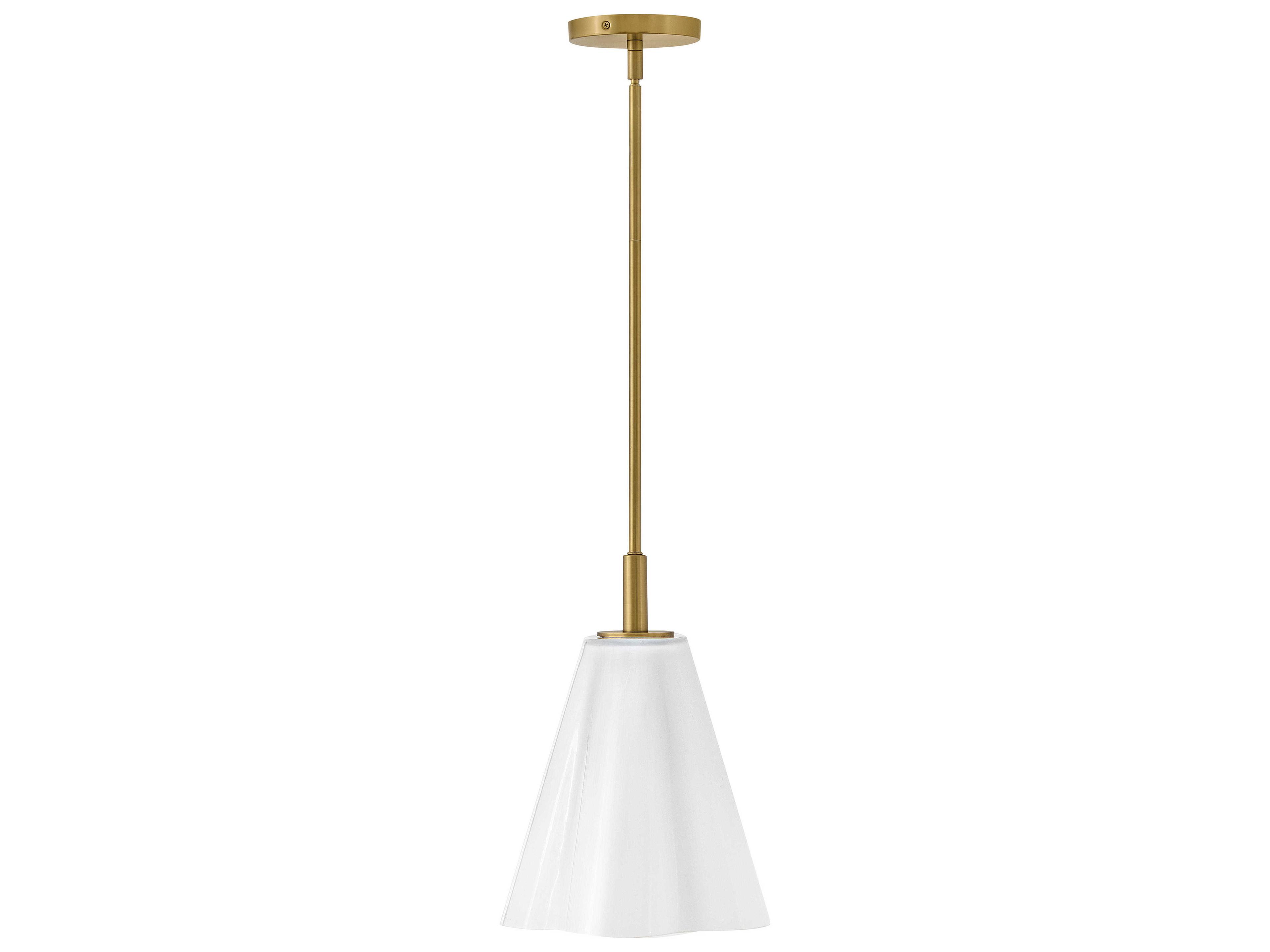 Lark Living Honey 1-Light Lacquered Brass Mini Pendant