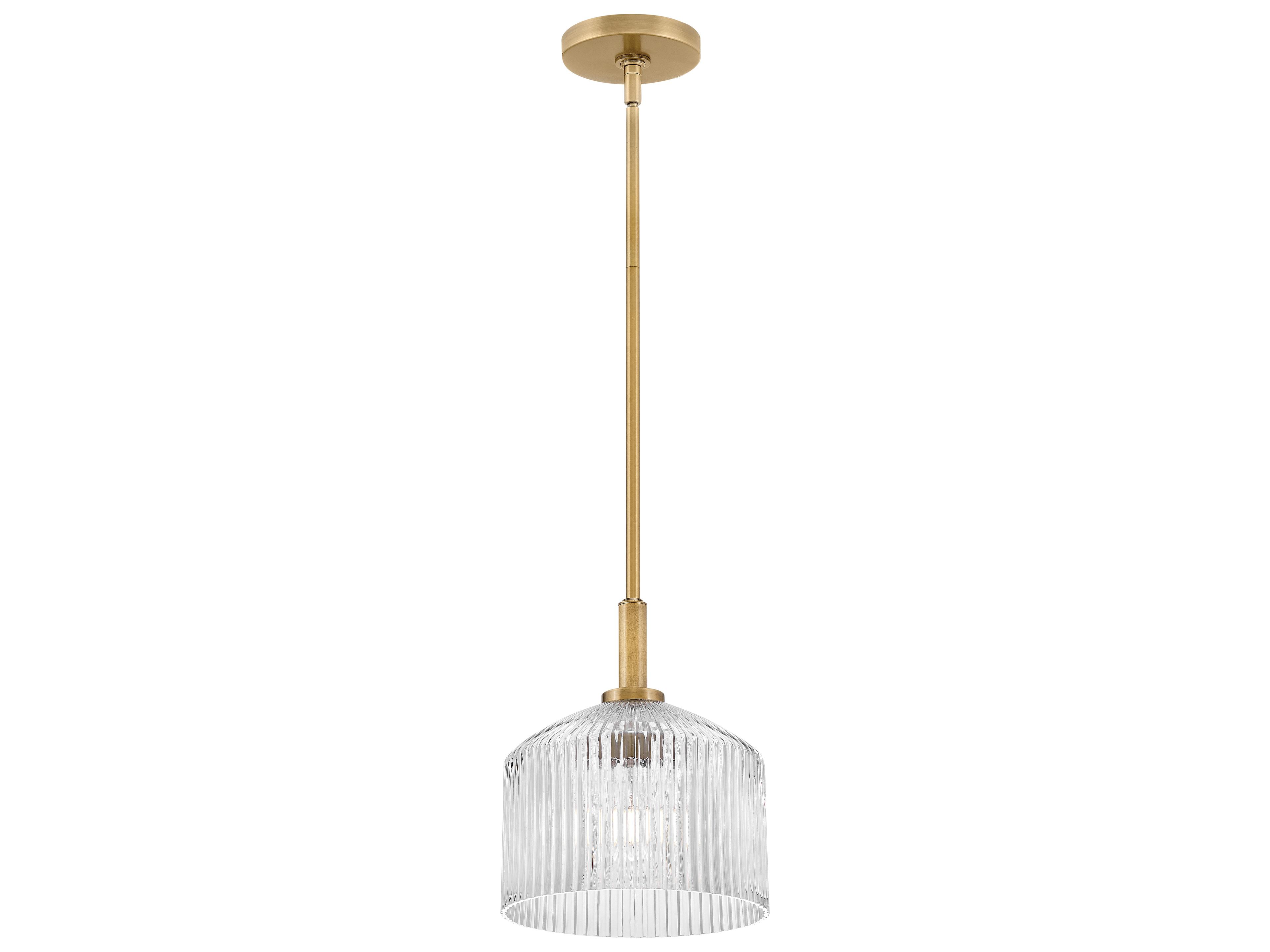 Lisette 1-Light Lacquered Brass Dome Mini Pendant
