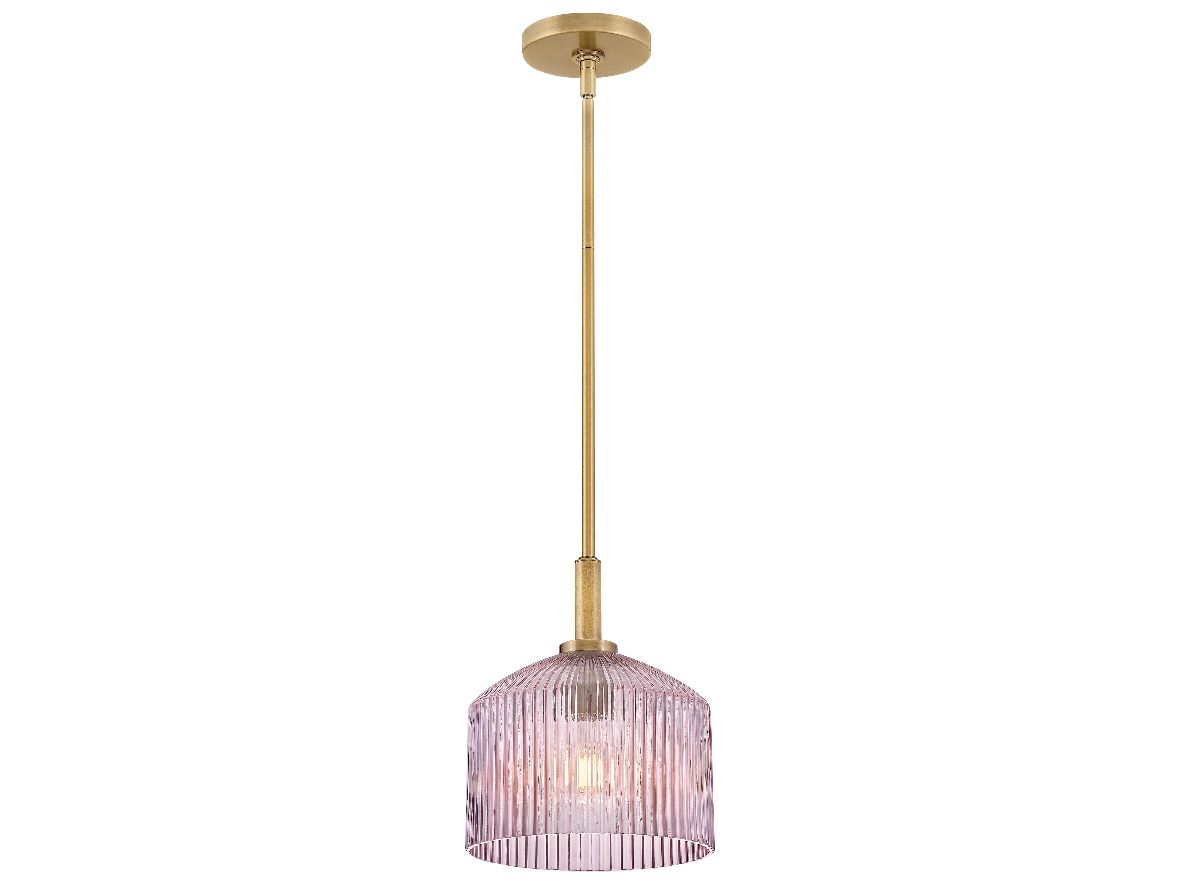 Lisette 1-Light Lacquered Brass Dome Mini Pendant