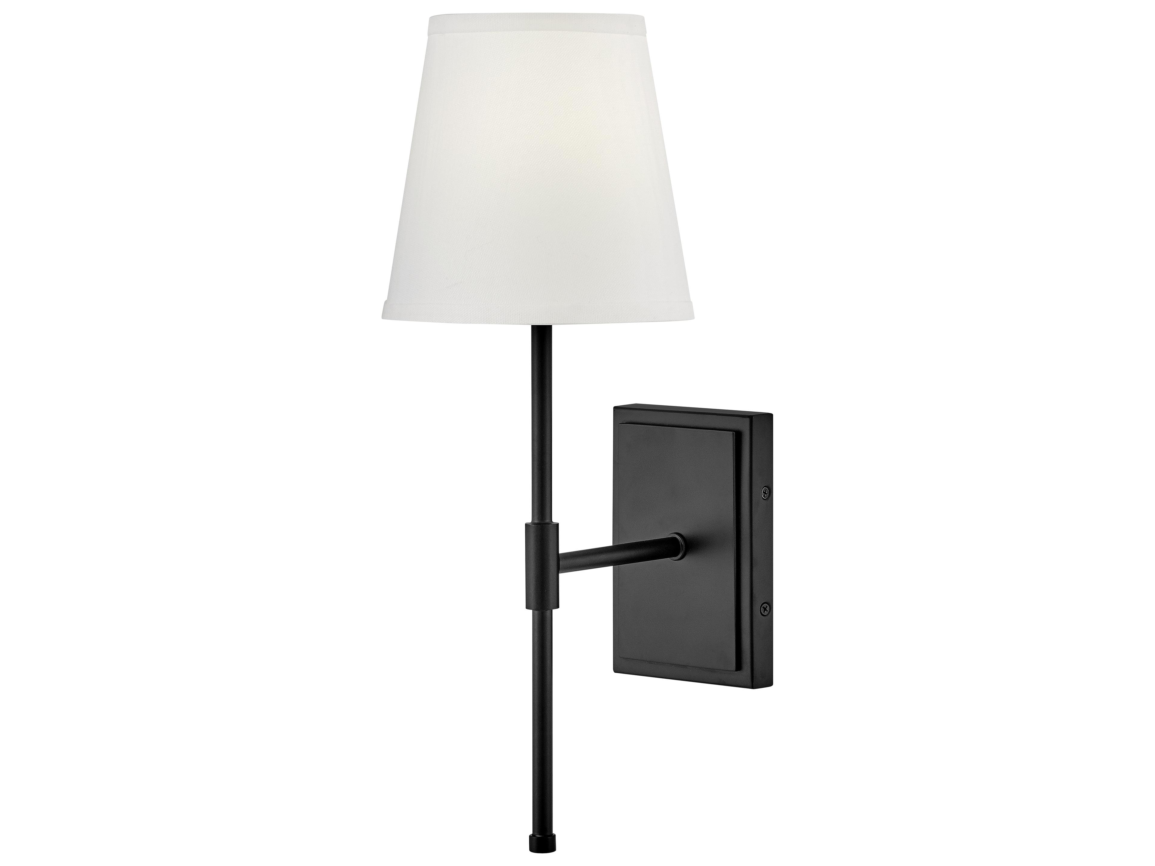 Beale 1-Light Black Wall Sconce
