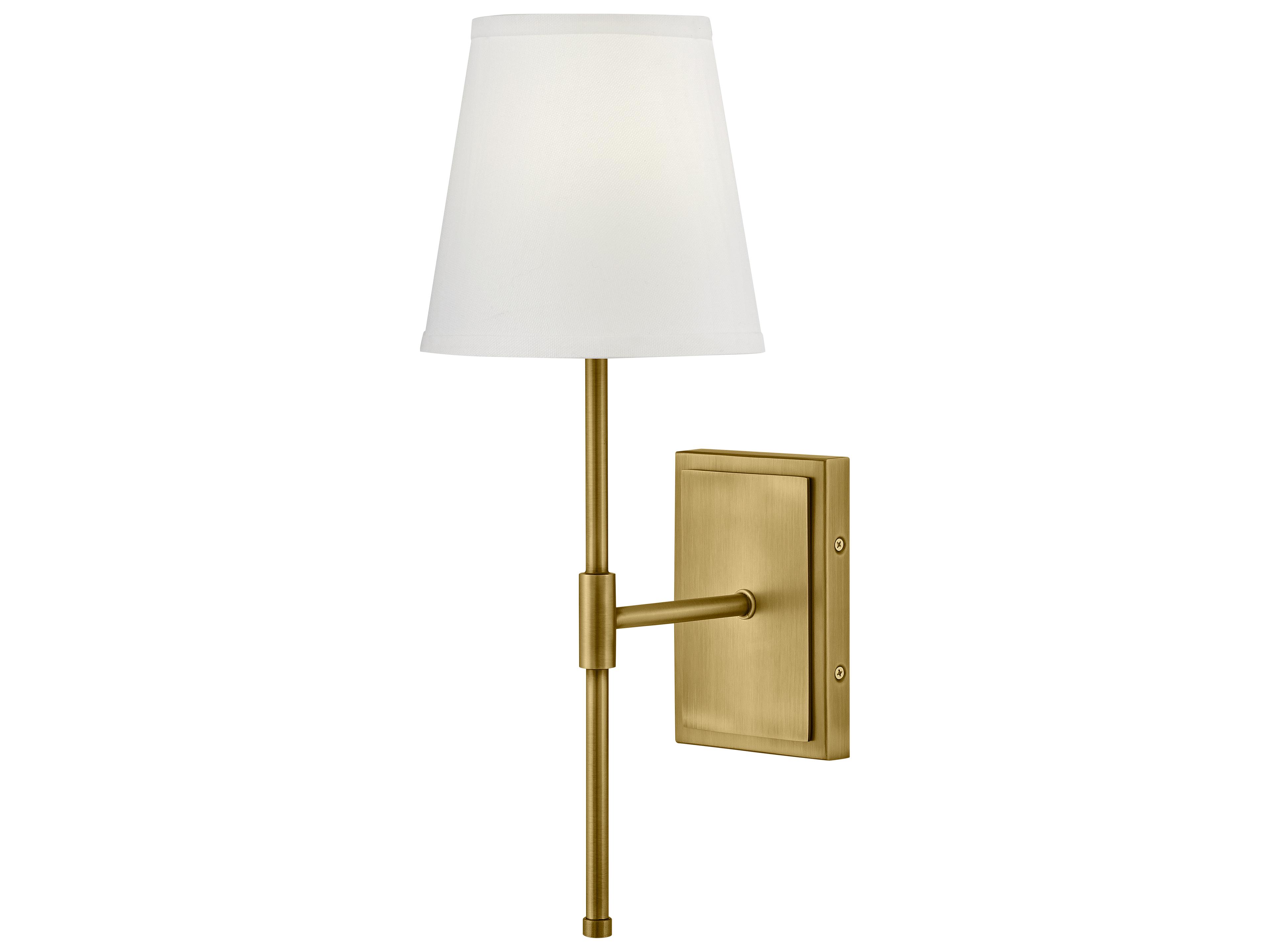 Beale 1-Light Lacquered Brass Wall Sconce