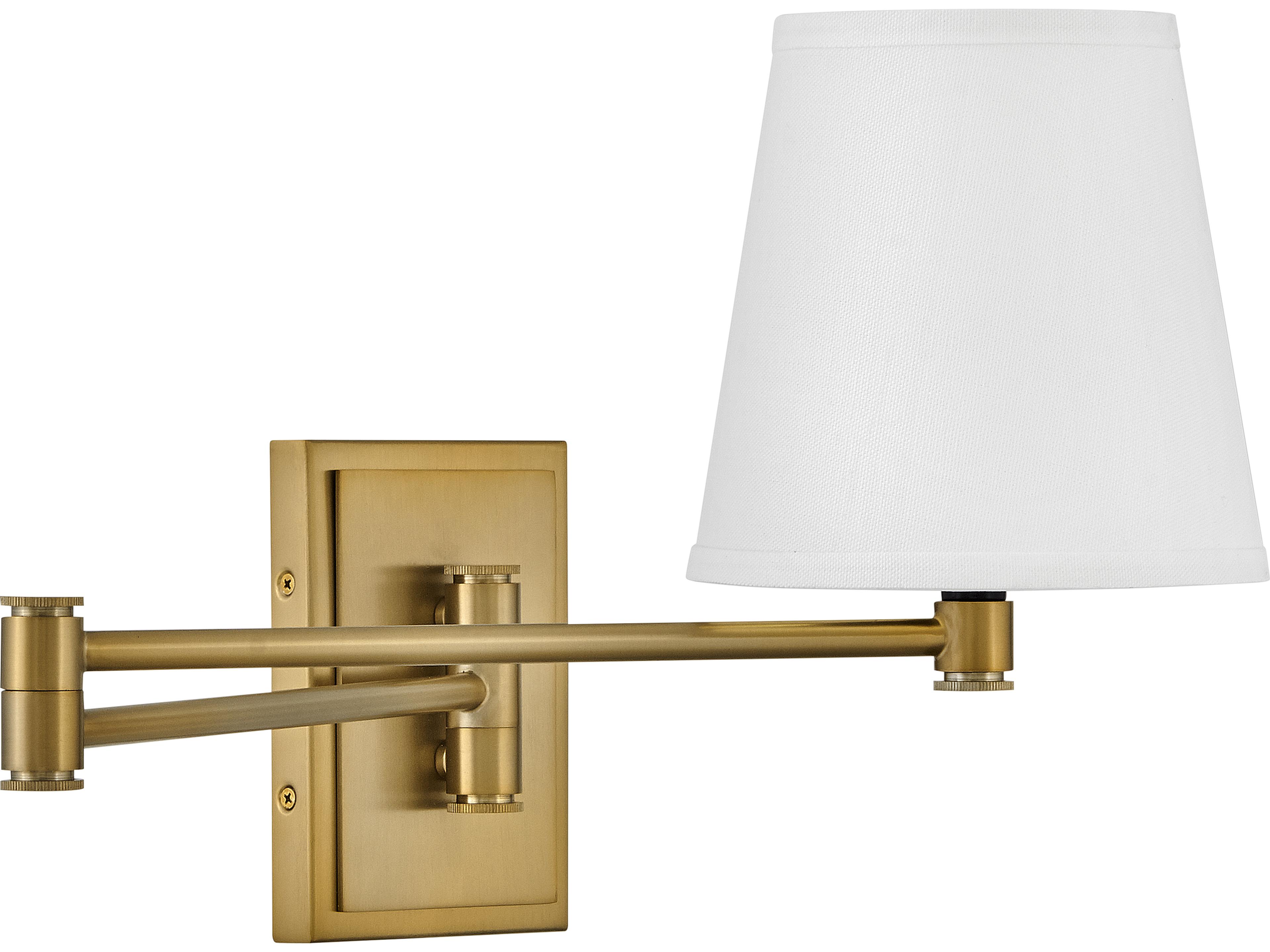 Beale 1-Light Lacquered Brass Swing Wall Sconce