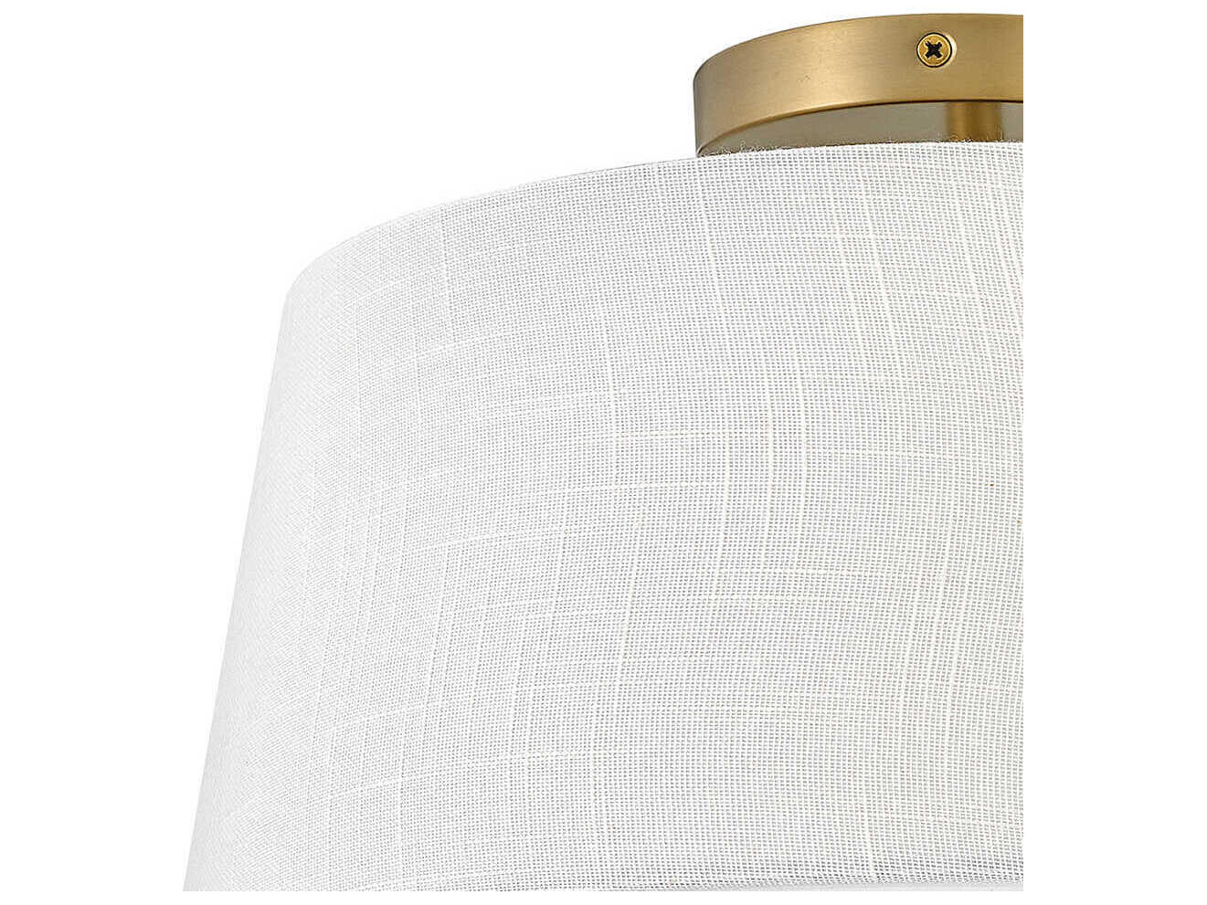 Lark Living Beale 2-Light Lacquered Brass Drum Flush Mount