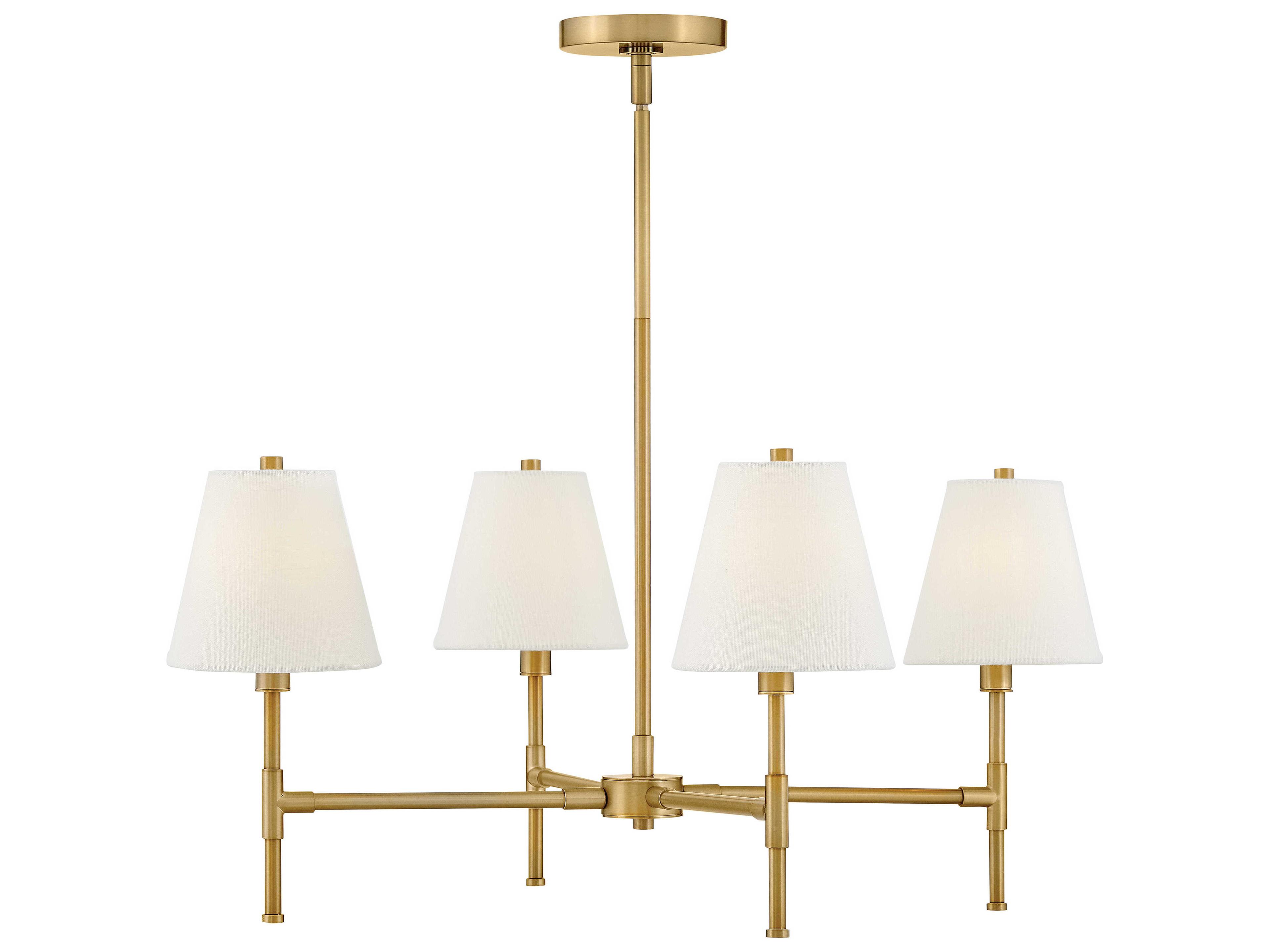 Lark Living Beale 4-Light Lacquered Brass Empire Chandelier