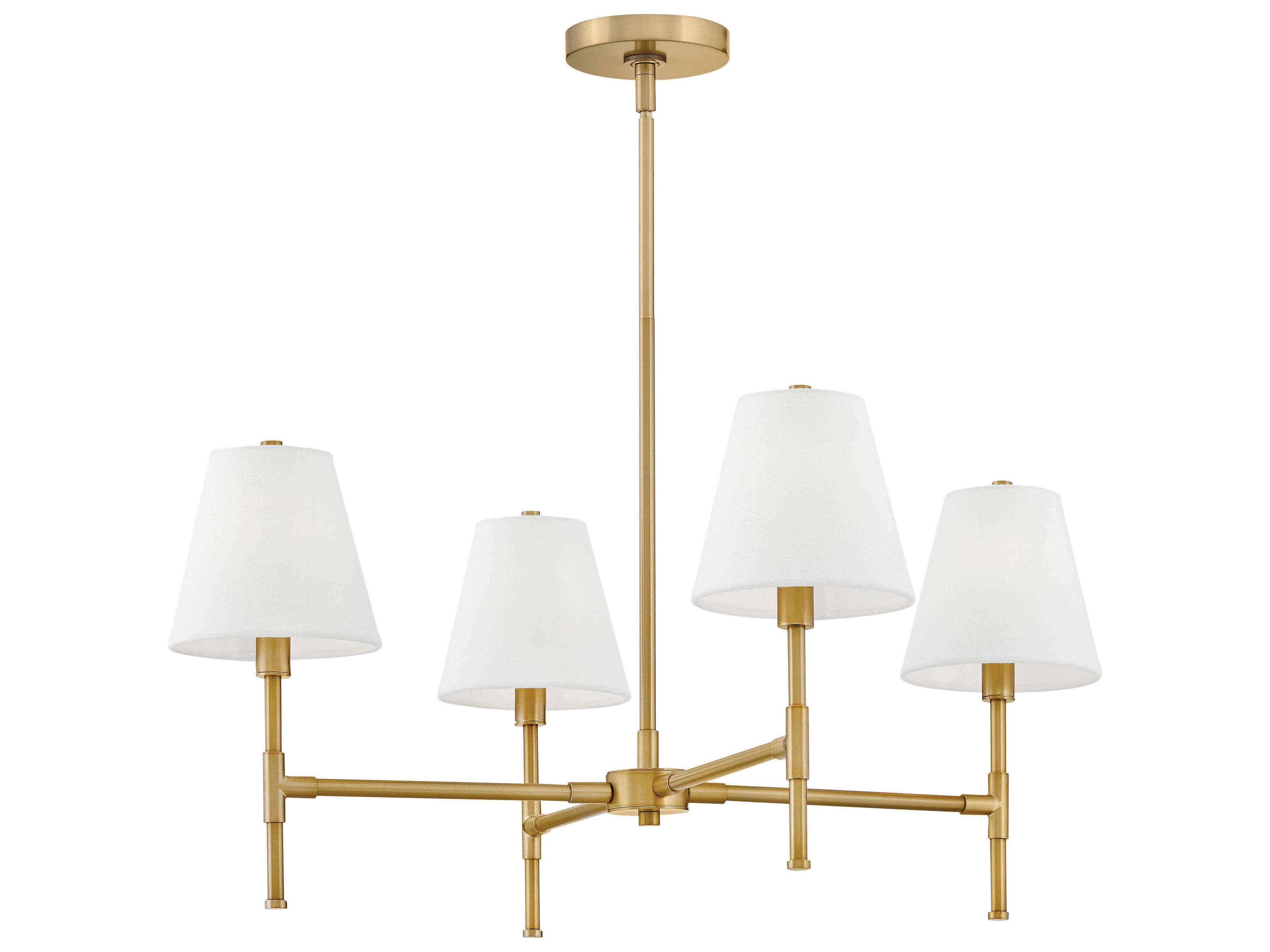 Lark Living Beale 4-Light Lacquered Brass Empire Chandelier
