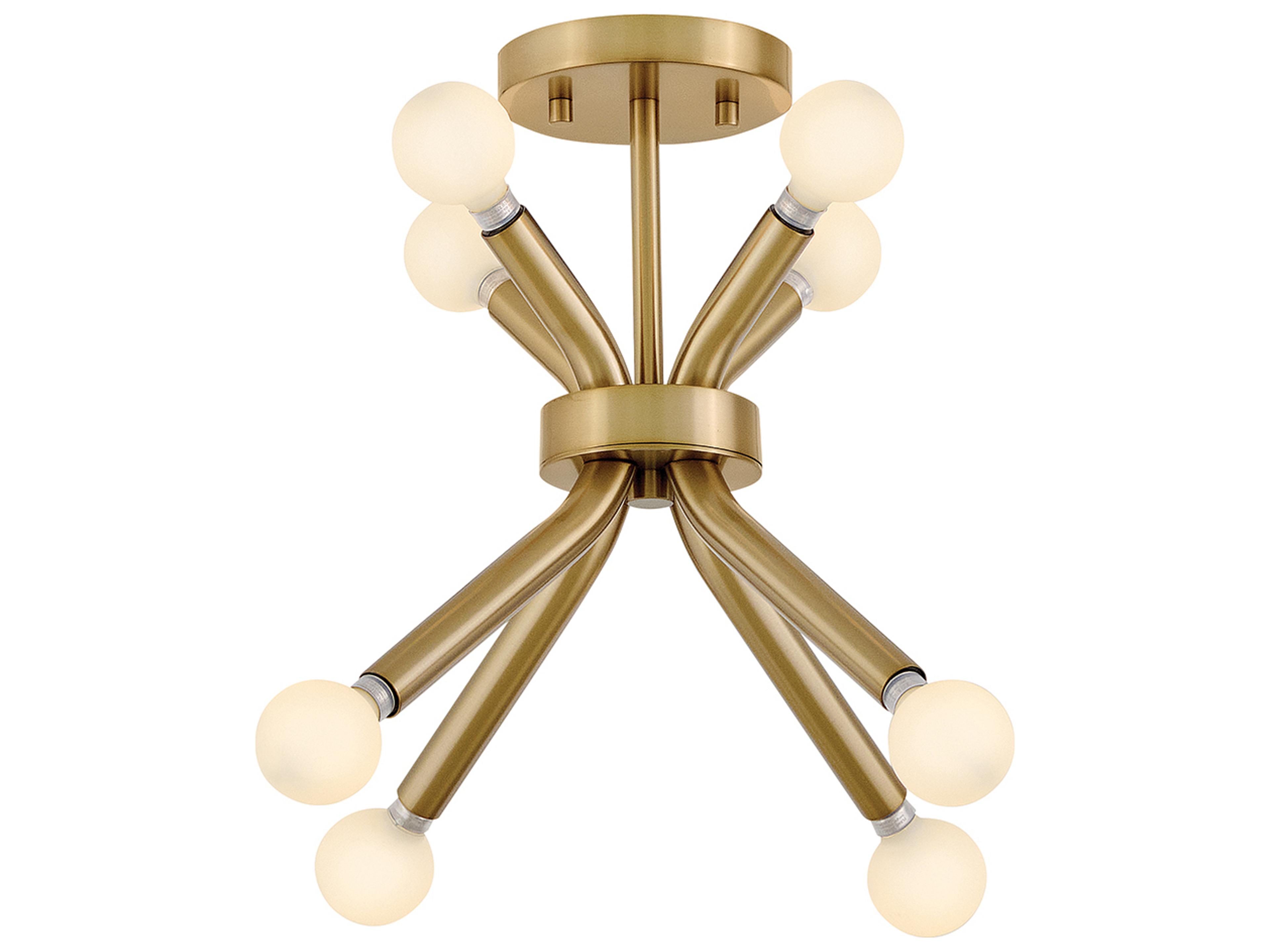 Axton 8-Light Lacquered Brass Linear Mini Pendant
