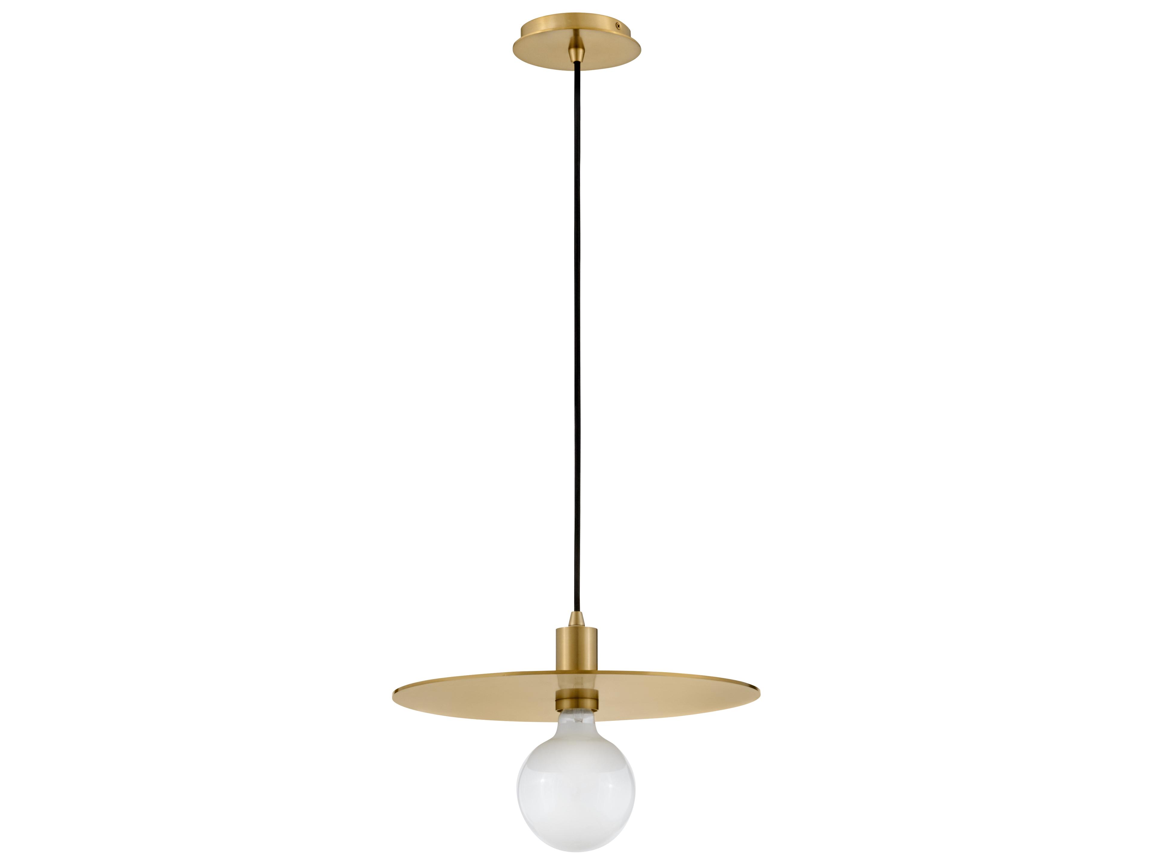Lulu 1-Light Lacquered Brass Pendant