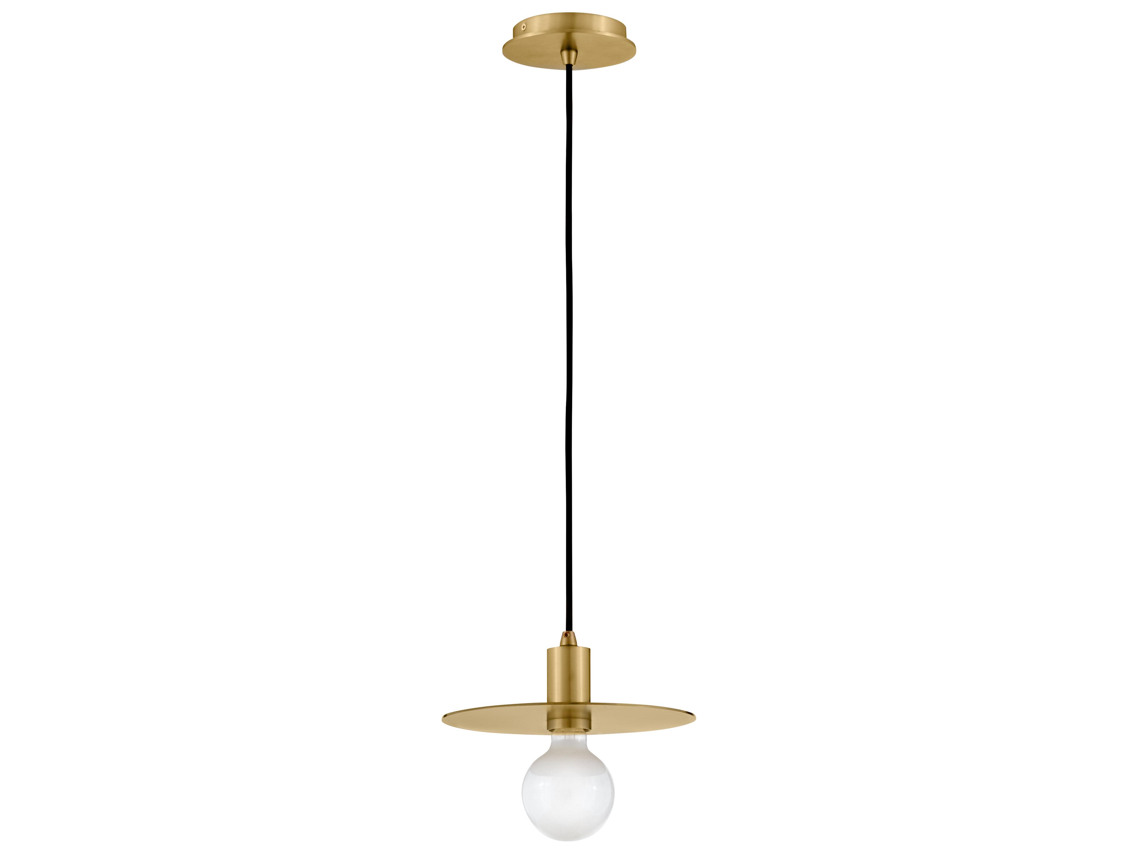 Lulu 1-Light Lacquered Brass Mini Pendant