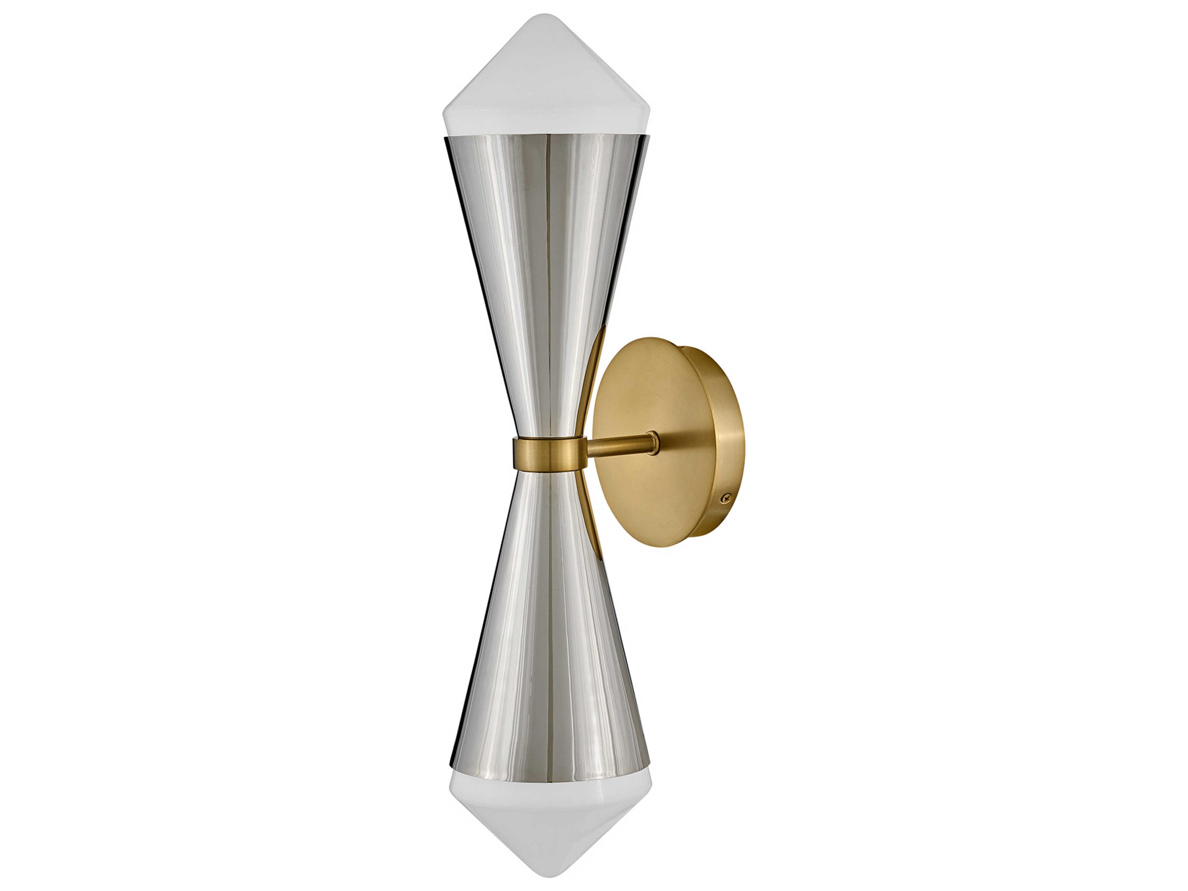 Lark Living Betty 2-Light Polished Nickel Lacquered Brass Wall Sconce