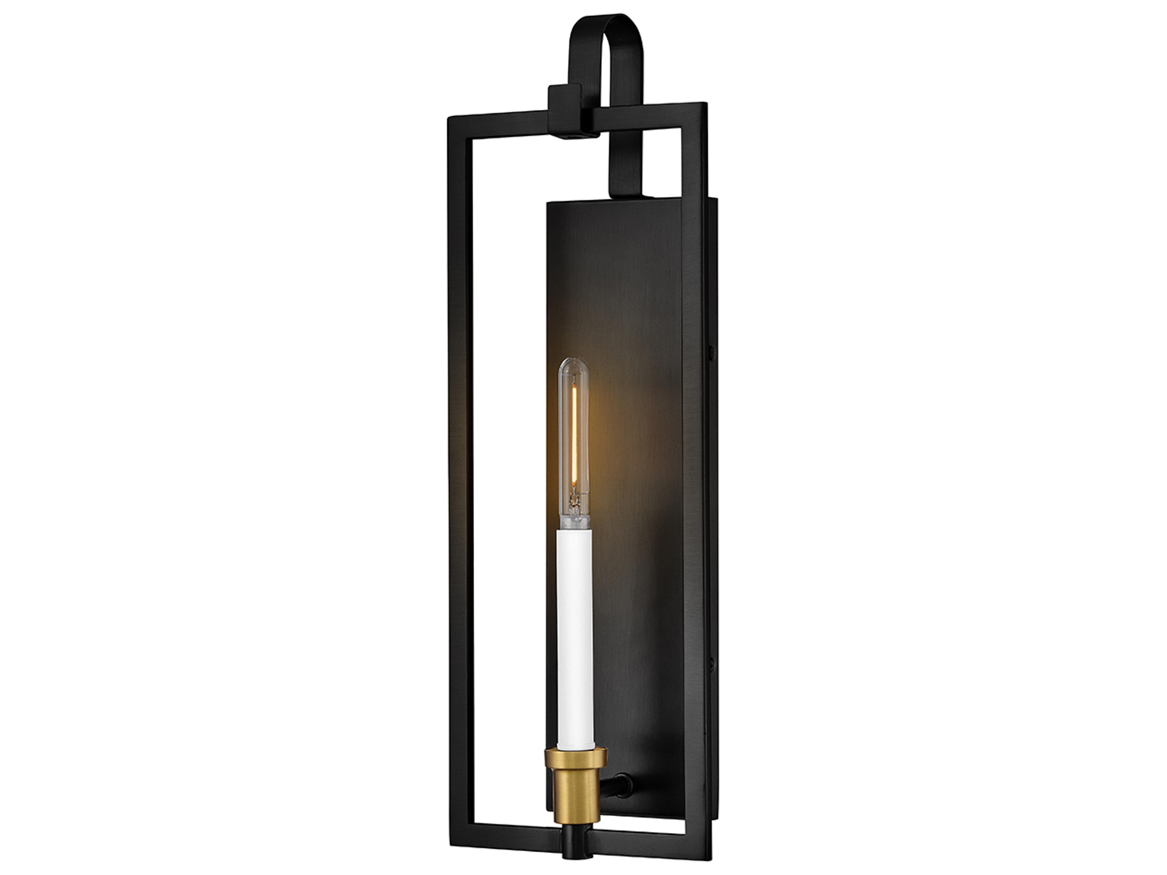 Stassi 1-Light Black Wall Sconce