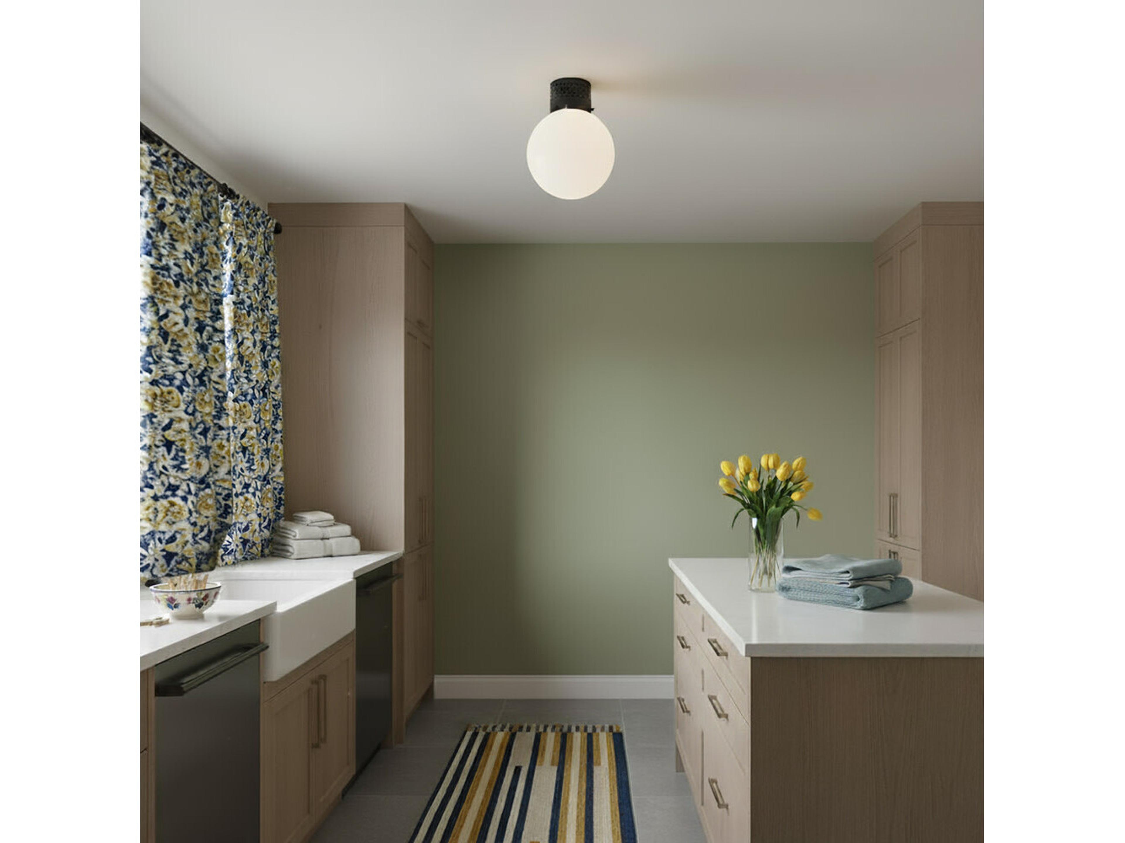 Lark Living Taj 1-Light Black Globe Flush Mount