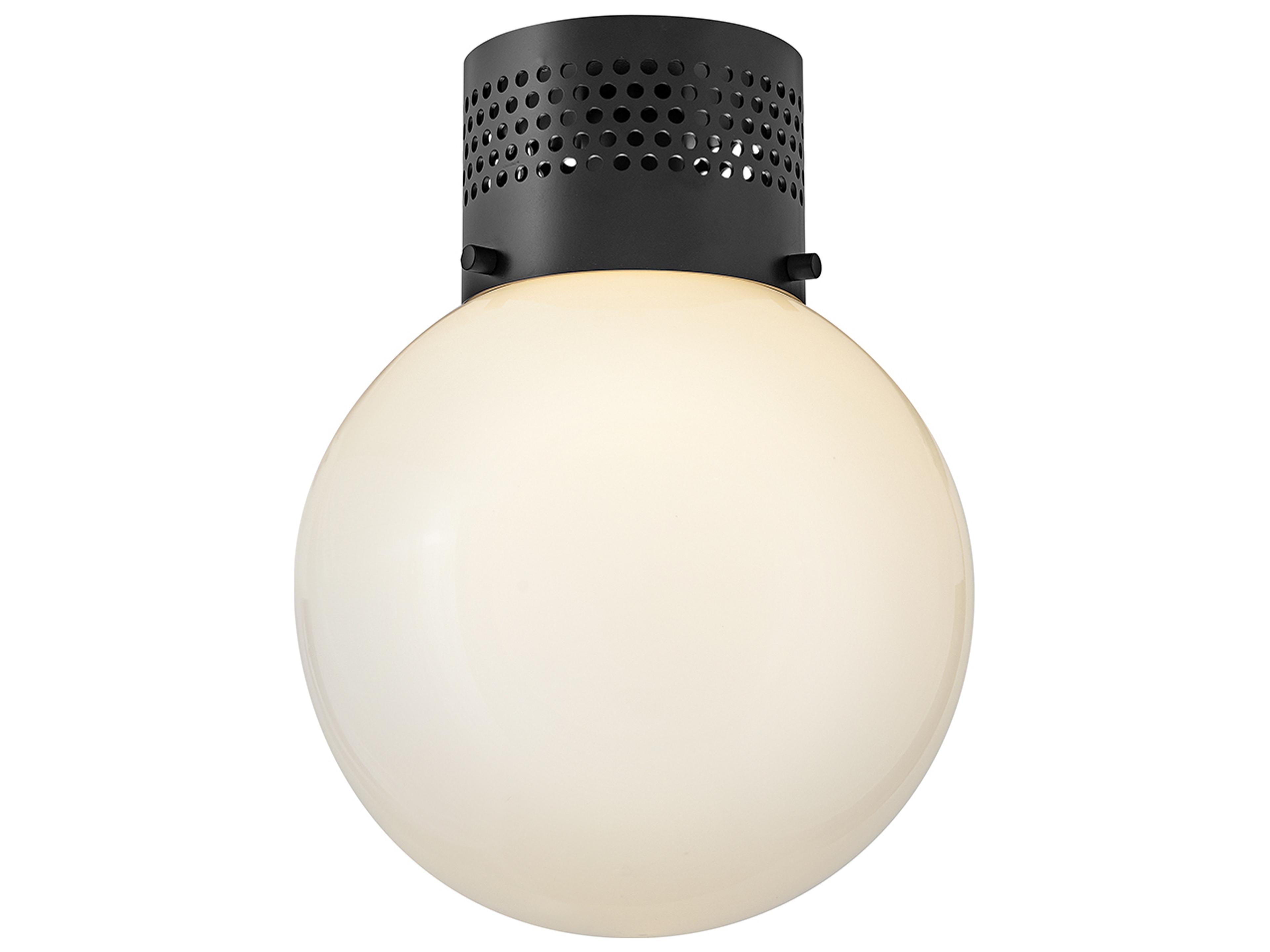 Lark Living Taj 1-Light Black Globe Flush Mount