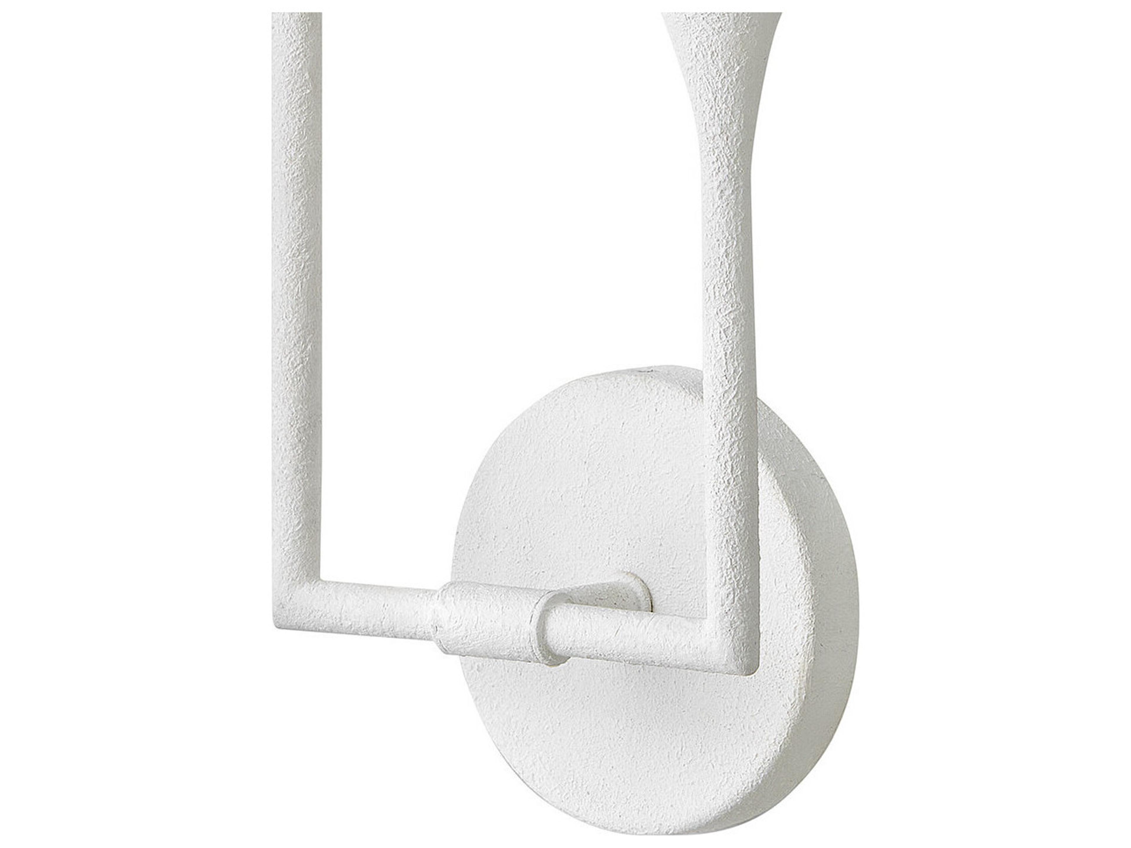 Lark Living Darla 2-Light Textured Plaster White Wall Sconce