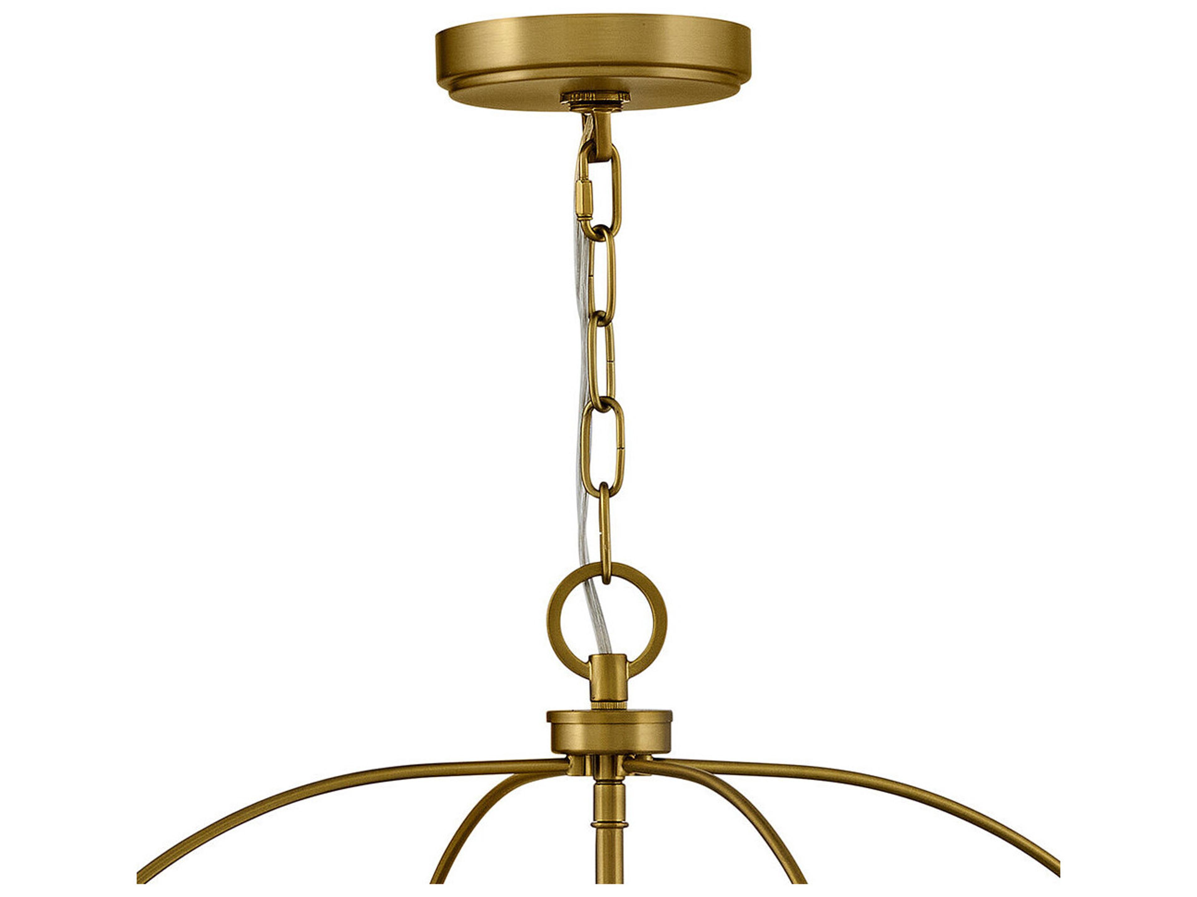 Lark Living Tate 4-Light Black Lacquered Brass Lantern Pendant