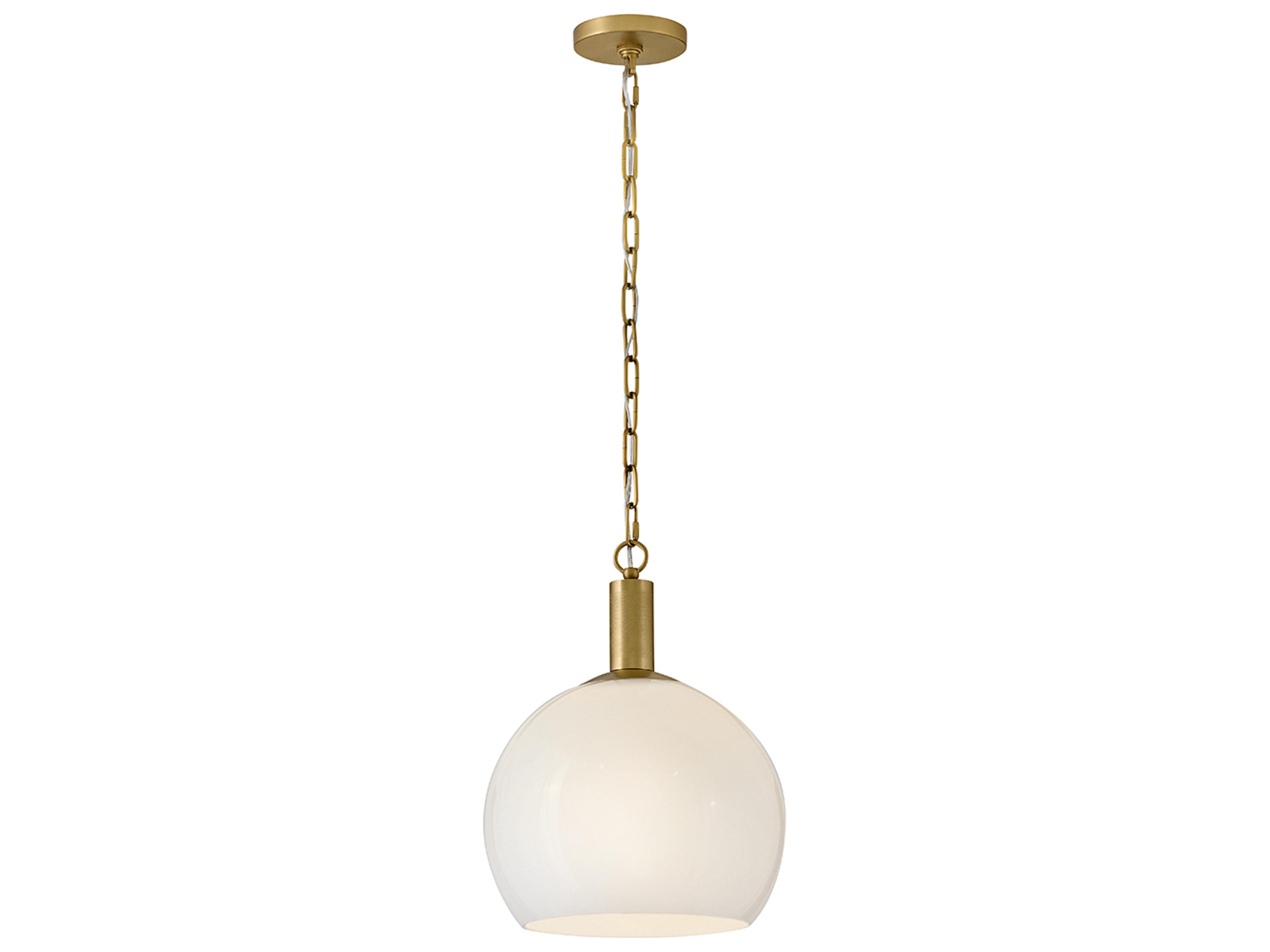 Rivi 1-Light Lacquered Brass Pendant