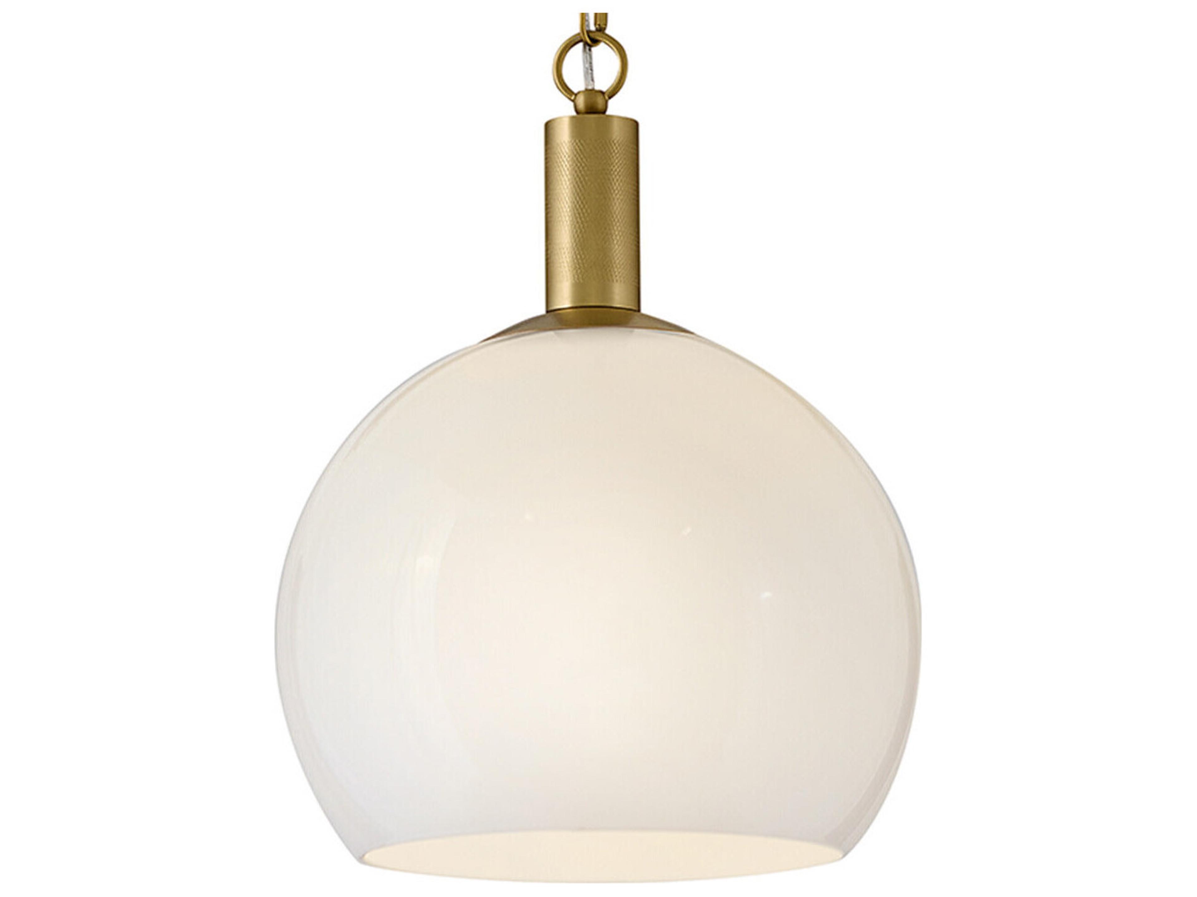 Lark Living Rivi 1-Light Lacquered Brass Pendant