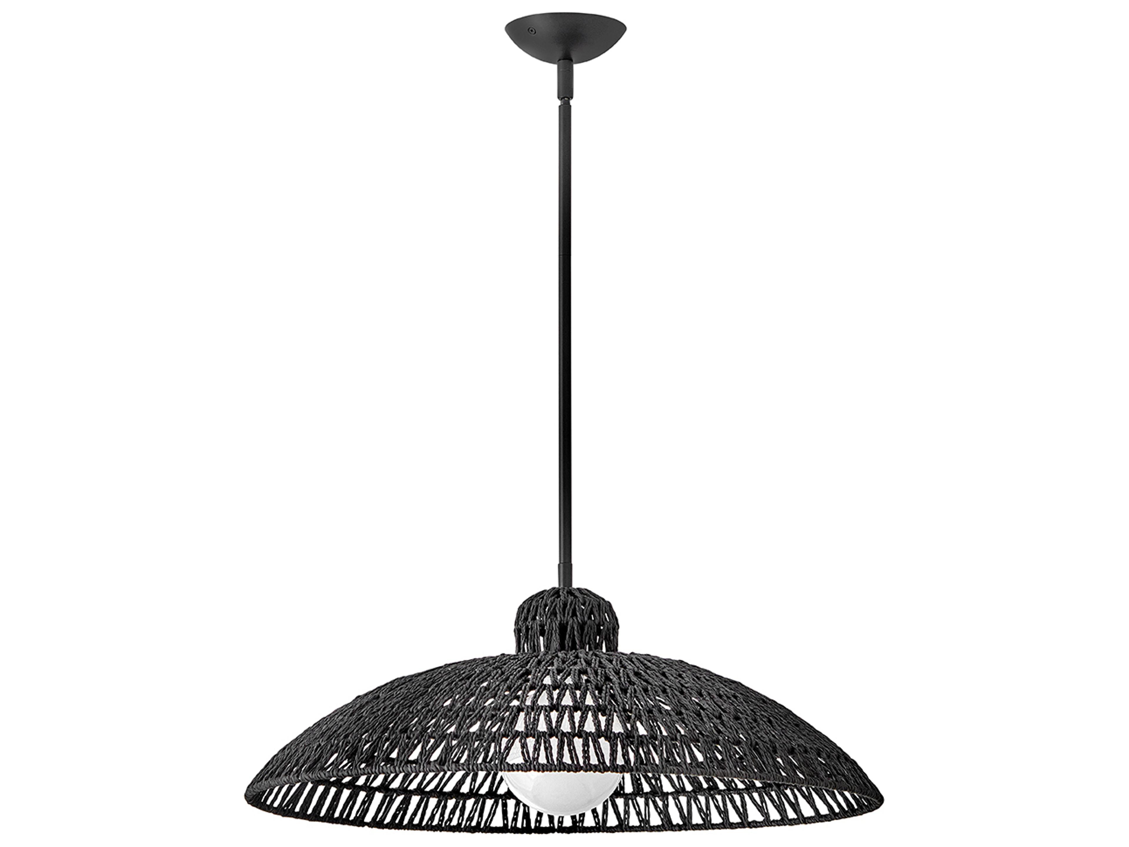 Lark Living Pismo 1-Light Black Dome Pendant