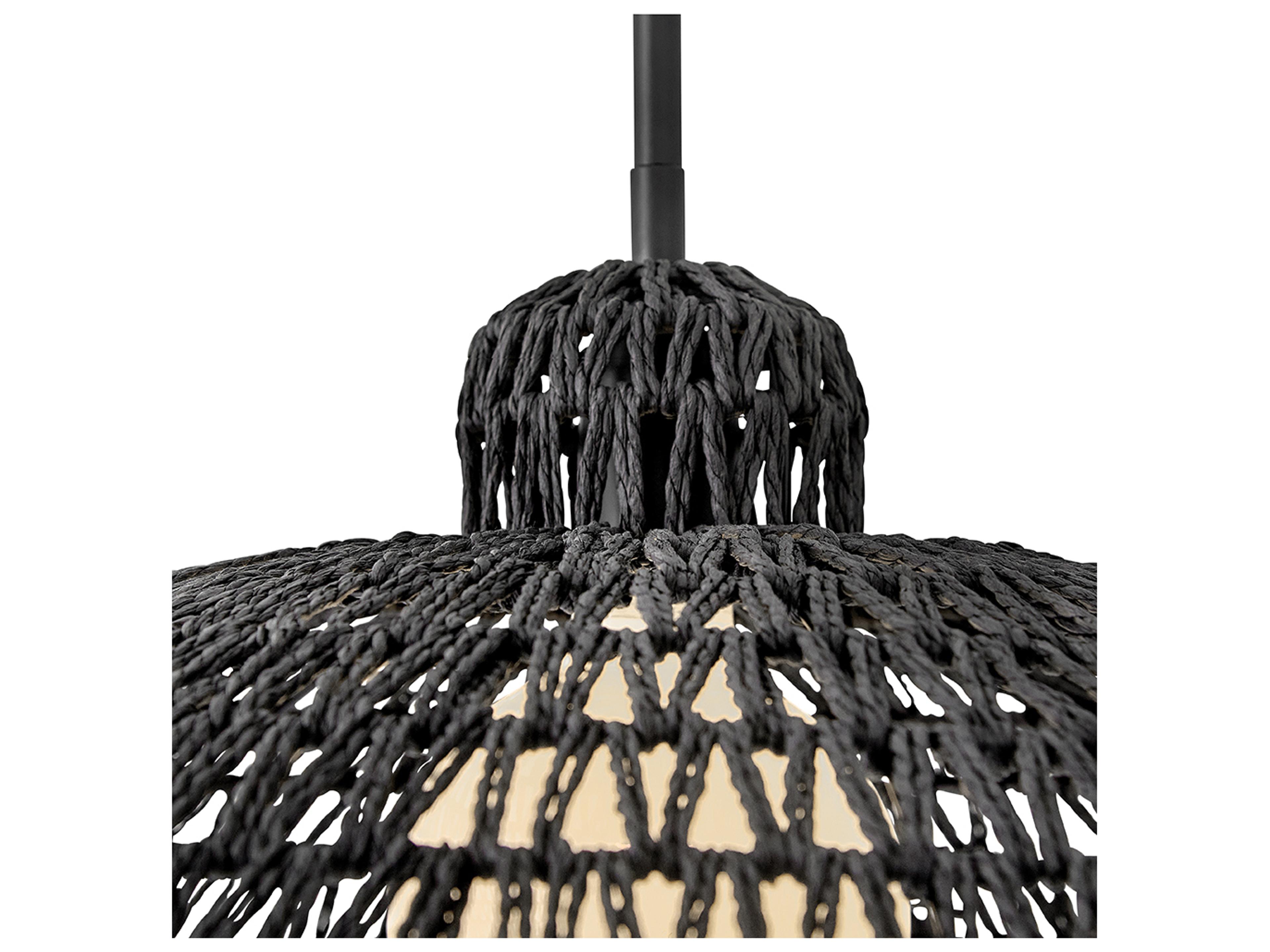 Lark Living Pismo 1-Light Black Dome Pendant
