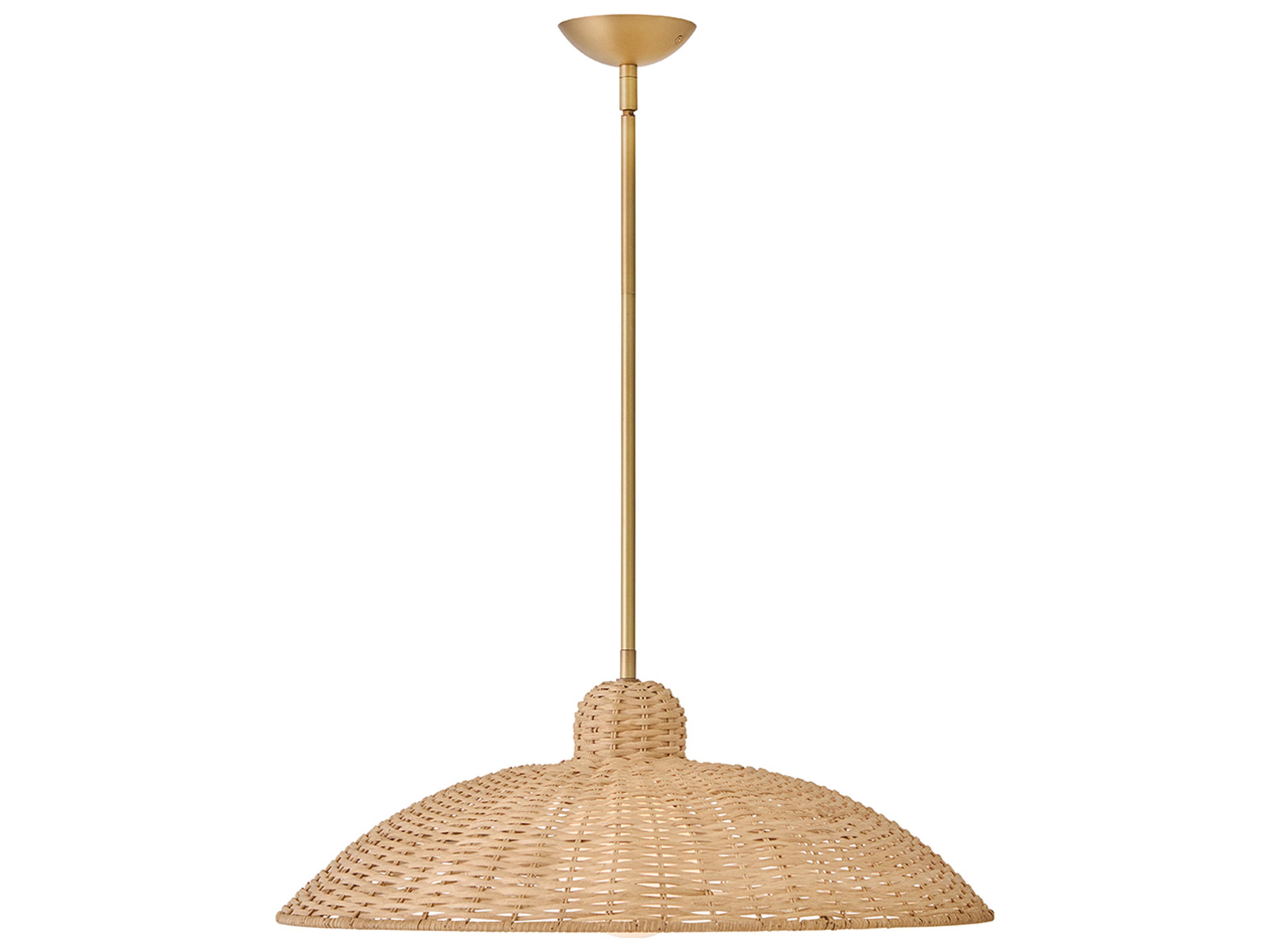 Lark Living Pismo 1-Light Lacquered Brass Dome Pendant